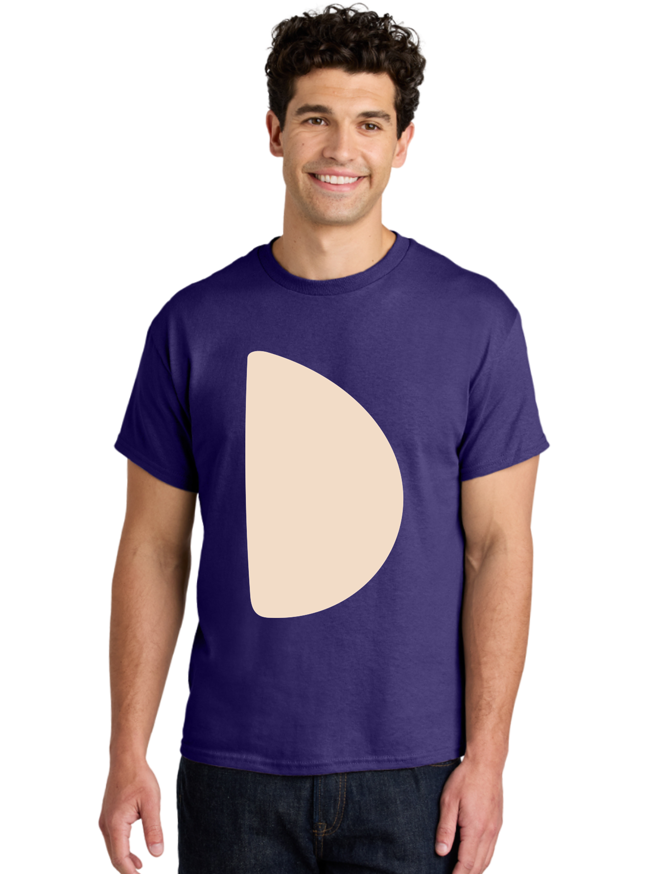 D Men'S Graphic Tee, 100% Cotton, Comfortable Casual Summer Wear, Machine Washable, Pacman Character, Simple Design, Minimalist Art, Beige Color, Retro Gaming, Iconic Symbol, Classic Video Game Aae009 8