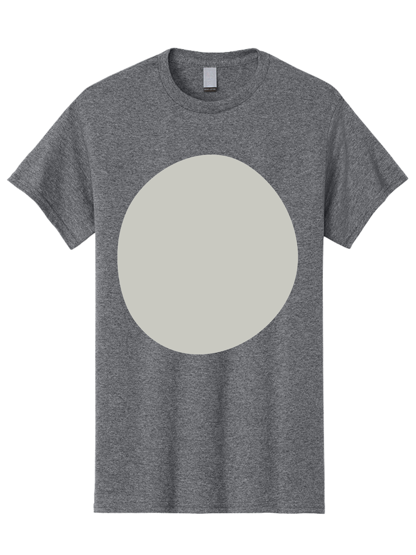 Gray-Circle Men'S Graphic Tee, 100% Cotton, Comfortable Casual Summer Wear, Machine Washable, Gray Circle, Simple Shape, Minimalist Design, Abstract Art, Geometric Figure, Modern Aesthetic, Clean Lines Aae023 7