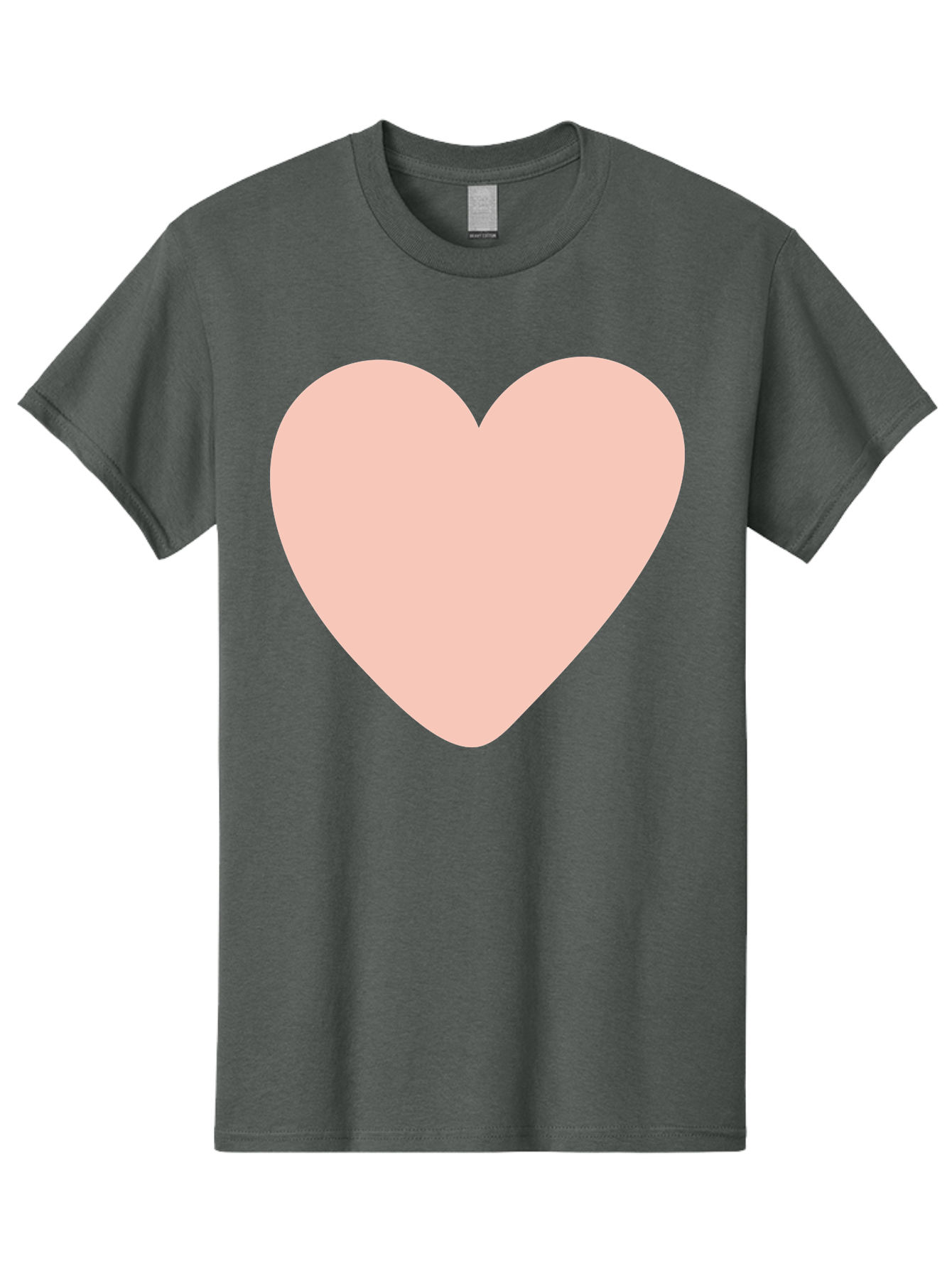 Heart Men'S Graphic Tee, 100% Cotton, Comfortable Casual Summer Wear, Machine Washable, Heart Symbol, Love Icon, Pink Heart, Digital Art, Minimalist Design, Simple Shape, Heart Illustration, Love Symbol Aae025 15