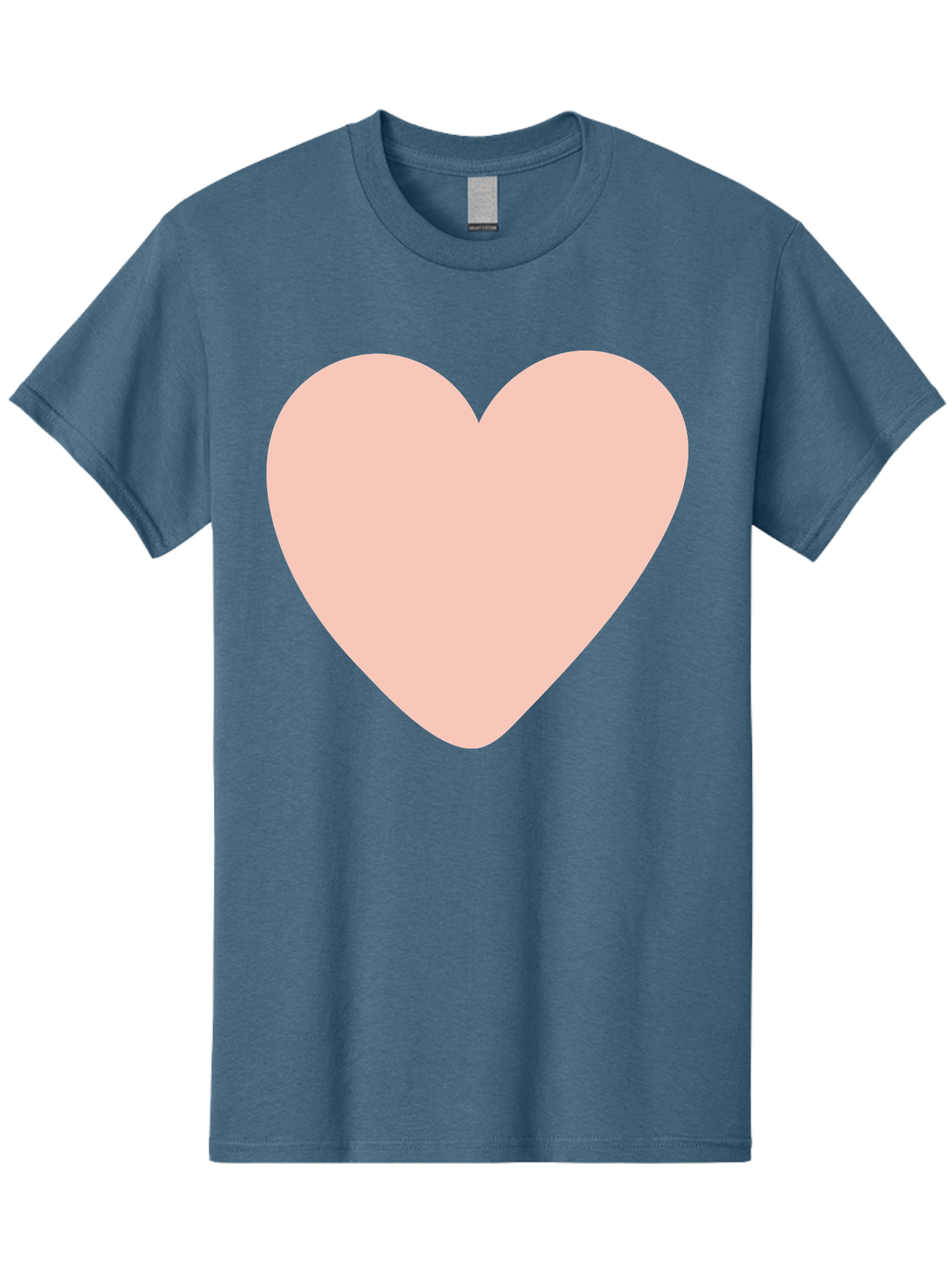 Heart Men'S Graphic Tee, 100% Cotton, Comfortable Casual Summer Wear, Machine Washable, Heart Symbol, Love Icon, Pink Heart, Digital Art, Minimalist Design, Simple Shape, Heart Illustration, Love Symbol Aae025 25