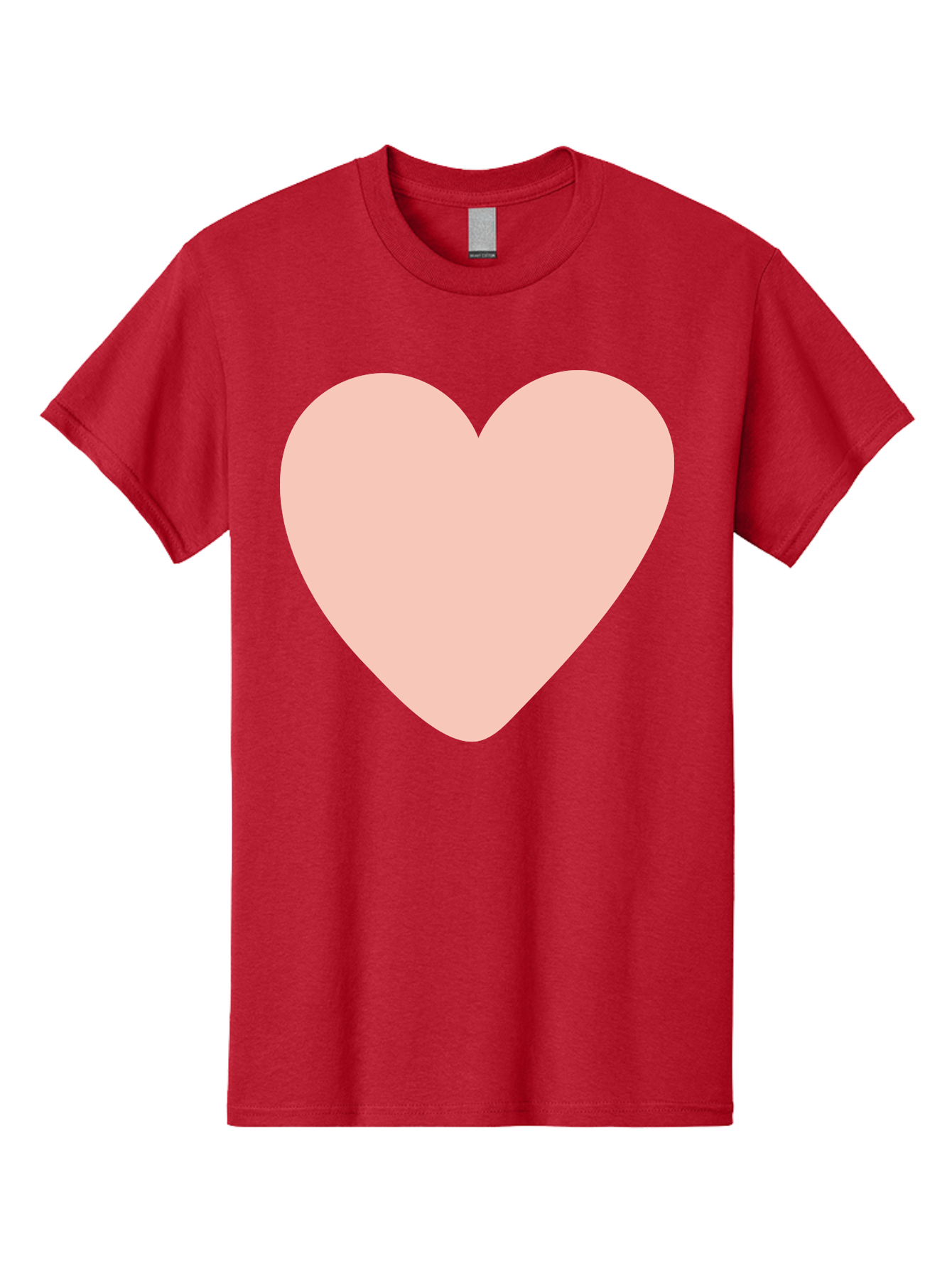 Heart Men'S Graphic Tee, 100% Cotton, Comfortable Casual Summer Wear, Machine Washable, Heart Symbol, Love Icon, Pink Heart, Digital Art, Minimalist Design, Simple Shape, Heart Illustration, Love Symbol Aae025 21