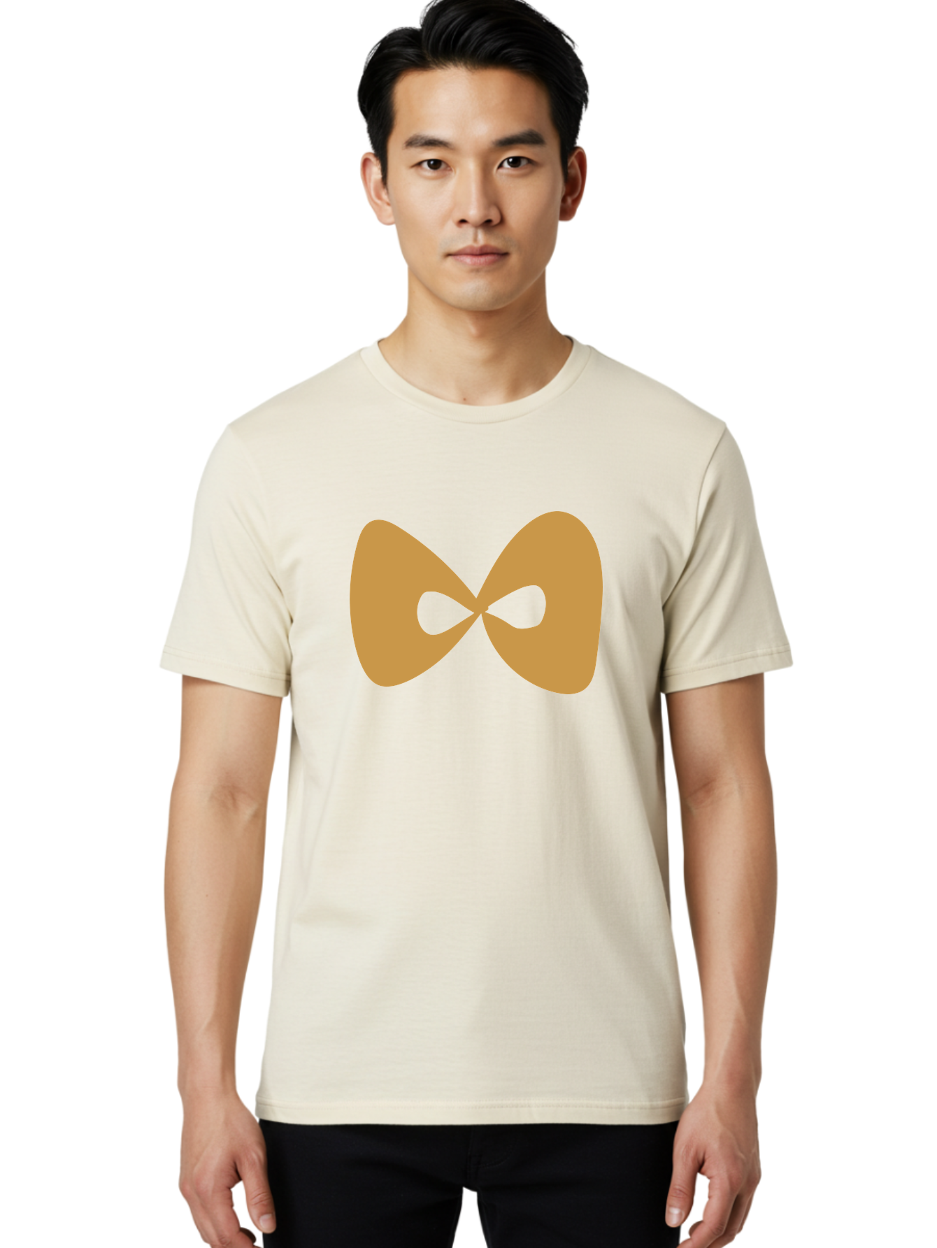 Lemniscate Men'S Graphic Tee, 100% Cotton, Comfortable Casual Summer Wear, Machine Washable, Mathematical Symbol, Infinity Sign, Lemniscate Curve, Geometric Shape, Abstract Design, Symmetrical Figure, Looped Infinity Aae028 22