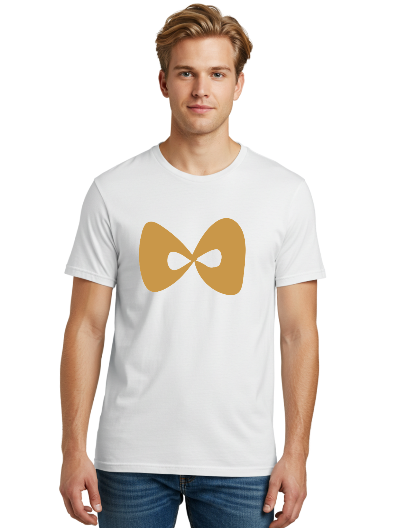 Lemniscate Men'S Graphic Tee, 100% Cotton, Comfortable Casual Summer Wear, Machine Washable, Mathematical Symbol, Infinity Sign, Lemniscate Curve, Geometric Shape, Abstract Design, Symmetrical Figure, Looped Infinity Aae028 8