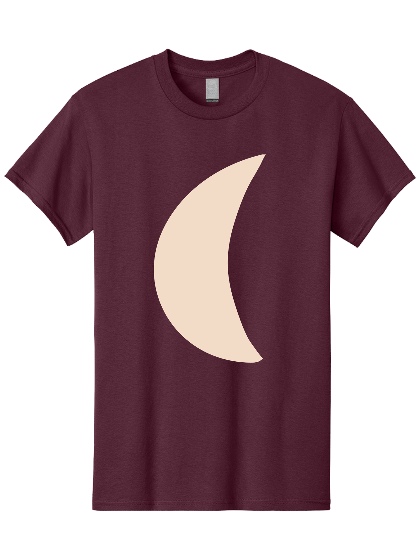 Moon Men'S Graphic Tee, 100% Cotton, Comfortable Casual Summer Wear, Machine Washable, Crescent Moon, Moon Shape, Minimalist Design, Simple Art, Lunar Symbol, Celestial Body, Abstract Illustration Aae032 3
