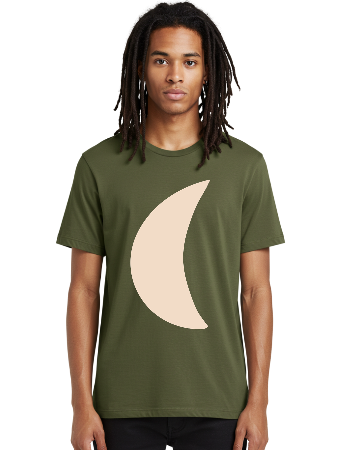 Moon Men'S Graphic Tee, 100% Cotton, Comfortable Casual Summer Wear, Machine Washable, Crescent Moon, Moon Shape, Minimalist Design, Simple Art, Lunar Symbol, Celestial Body, Abstract Illustration Aae032 10