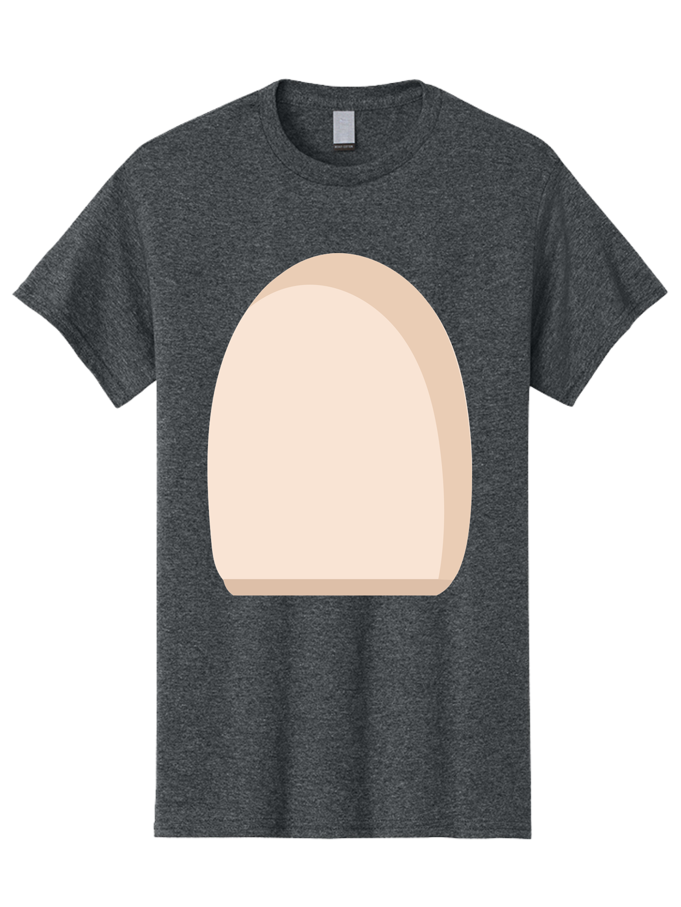 Oval-Shape-2 Men'S Graphic Tee, 100% Cotton, Comfortable Casual Summer Wear, Machine Washable, Oval Shape, Egg Shape, Simple Design, Minimalist Art, Beige Color, Soft Graphics, Abstract Form, Digital Illustration Aae038 17