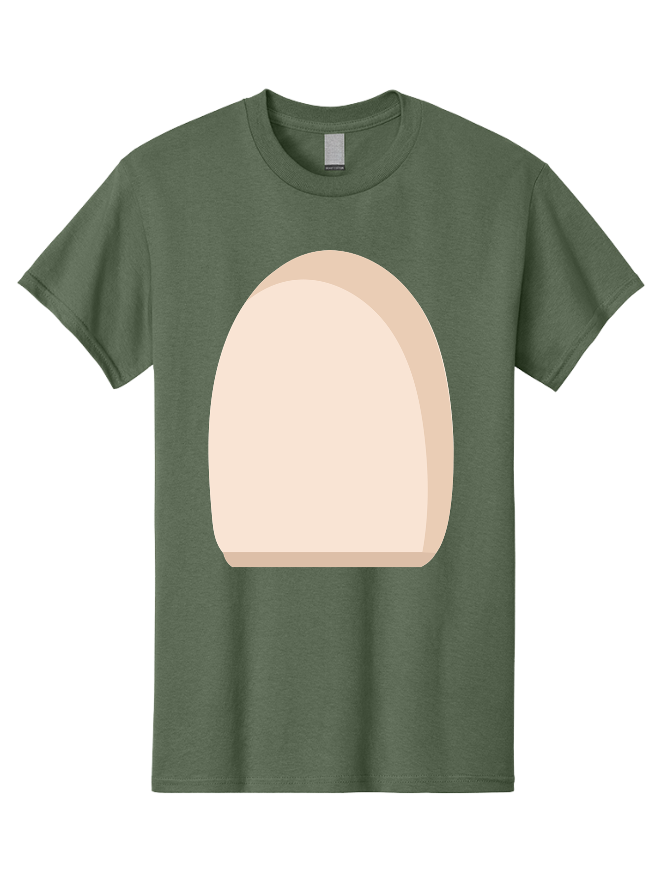 Oval-Shape-2 Men'S Graphic Tee, 100% Cotton, Comfortable Casual Summer Wear, Machine Washable, Oval Shape, Egg Shape, Simple Design, Minimalist Art, Beige Color, Soft Graphics, Abstract Form, Digital Illustration Aae038 11