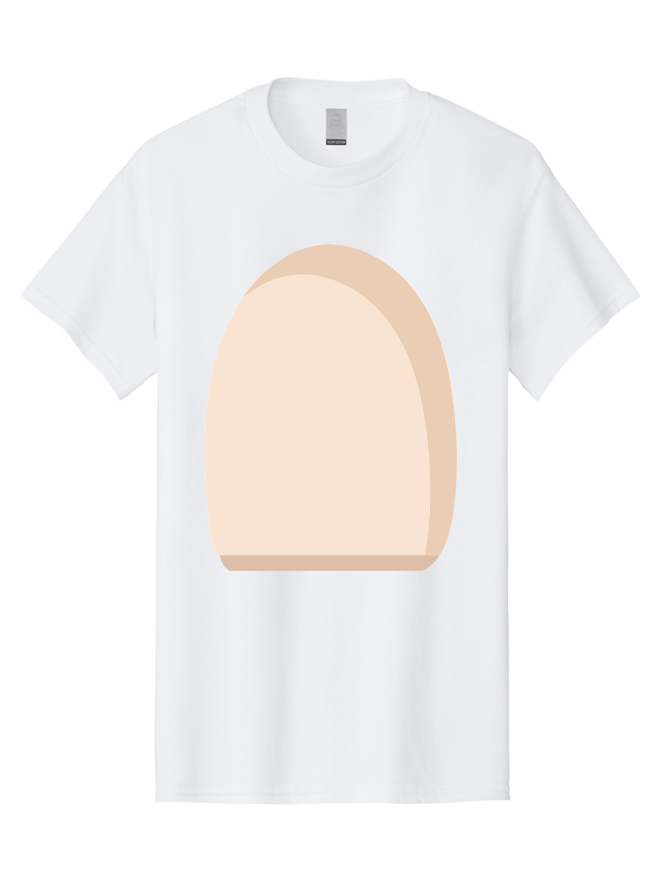 Oval-Shape-2 Men'S Graphic Tee, 100% Cotton, Comfortable Casual Summer Wear, Machine Washable, Oval Shape, Egg Shape, Simple Design, Minimalist Art, Beige Color, Soft Graphics, Abstract Form, Digital Illustration Aae038 13