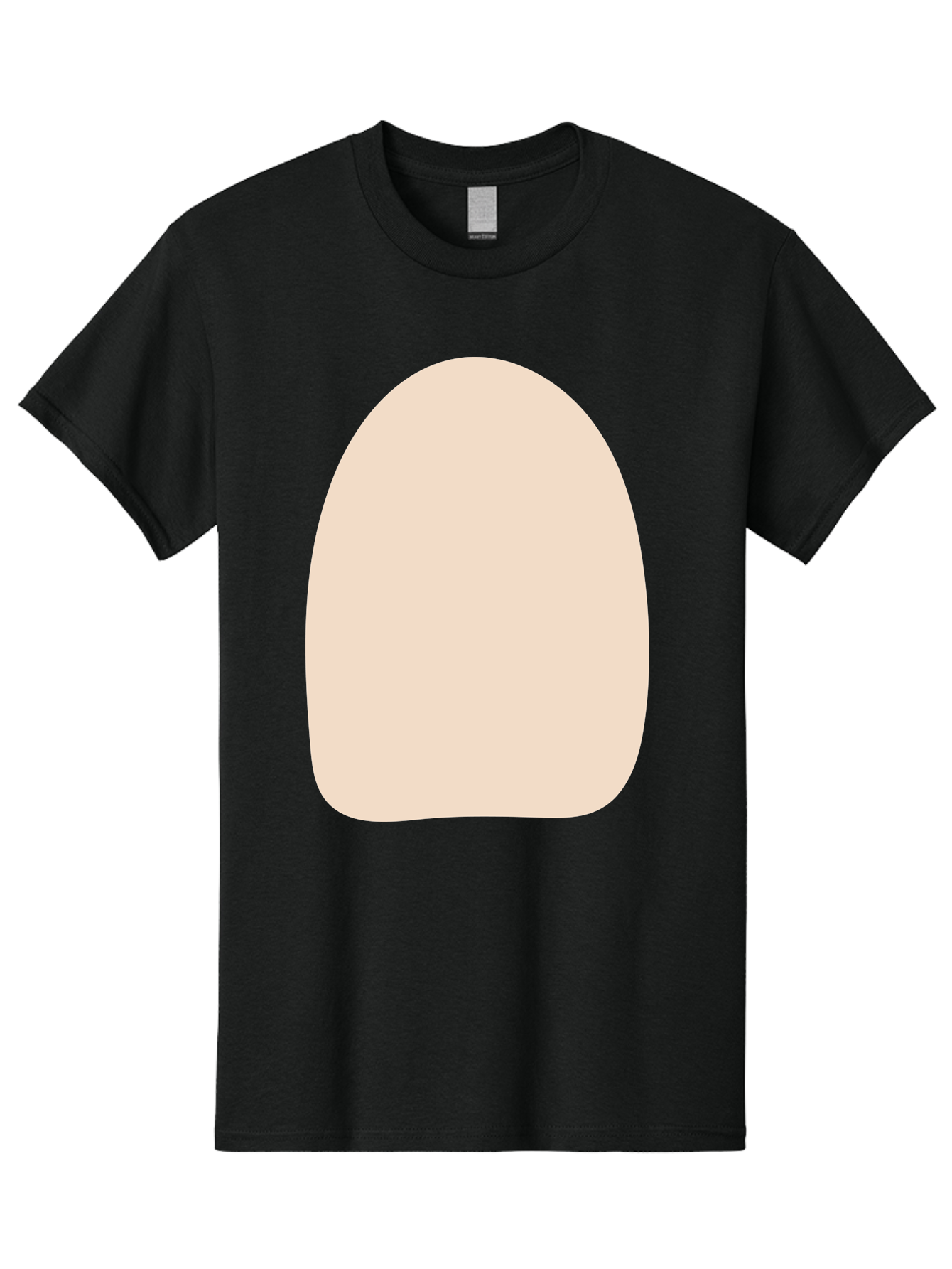 Oval-Shape Men'S Graphic Tee, 100% Cotton, Comfortable Casual Summer Wear, Machine Washable, Beige Shape, Rounded Edges, Minimalist Design, Simple Graphic, Abstract Shape, Soft Color, Clean Lines, Modern Aesthetic Aae039 17