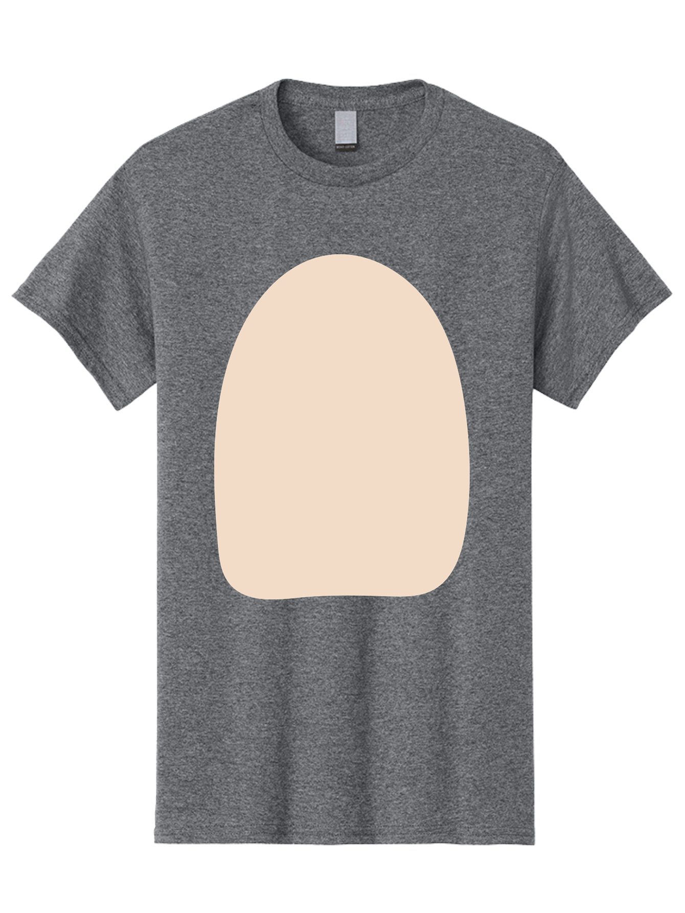 Oval-Shape Men'S Graphic Tee, 100% Cotton, Comfortable Casual Summer Wear, Machine Washable, Beige Shape, Rounded Edges, Minimalist Design, Simple Graphic, Abstract Shape, Soft Color, Clean Lines, Modern Aesthetic Aae039 21
