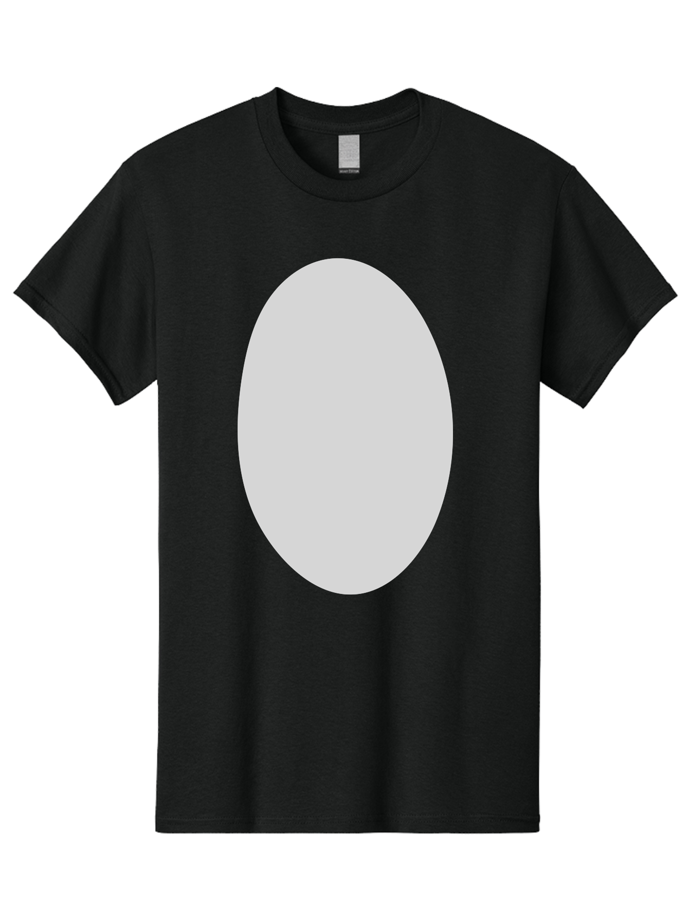 Oval Men'S Graphic Tee, 100% Cotton, Comfortable Casual Summer Wear, Machine Washable, White Oval Shape, Simple Design, Minimalist Art, Geometric Figure, Abstract Element, Clean Lines, Modern Aesthetic Aae040 7