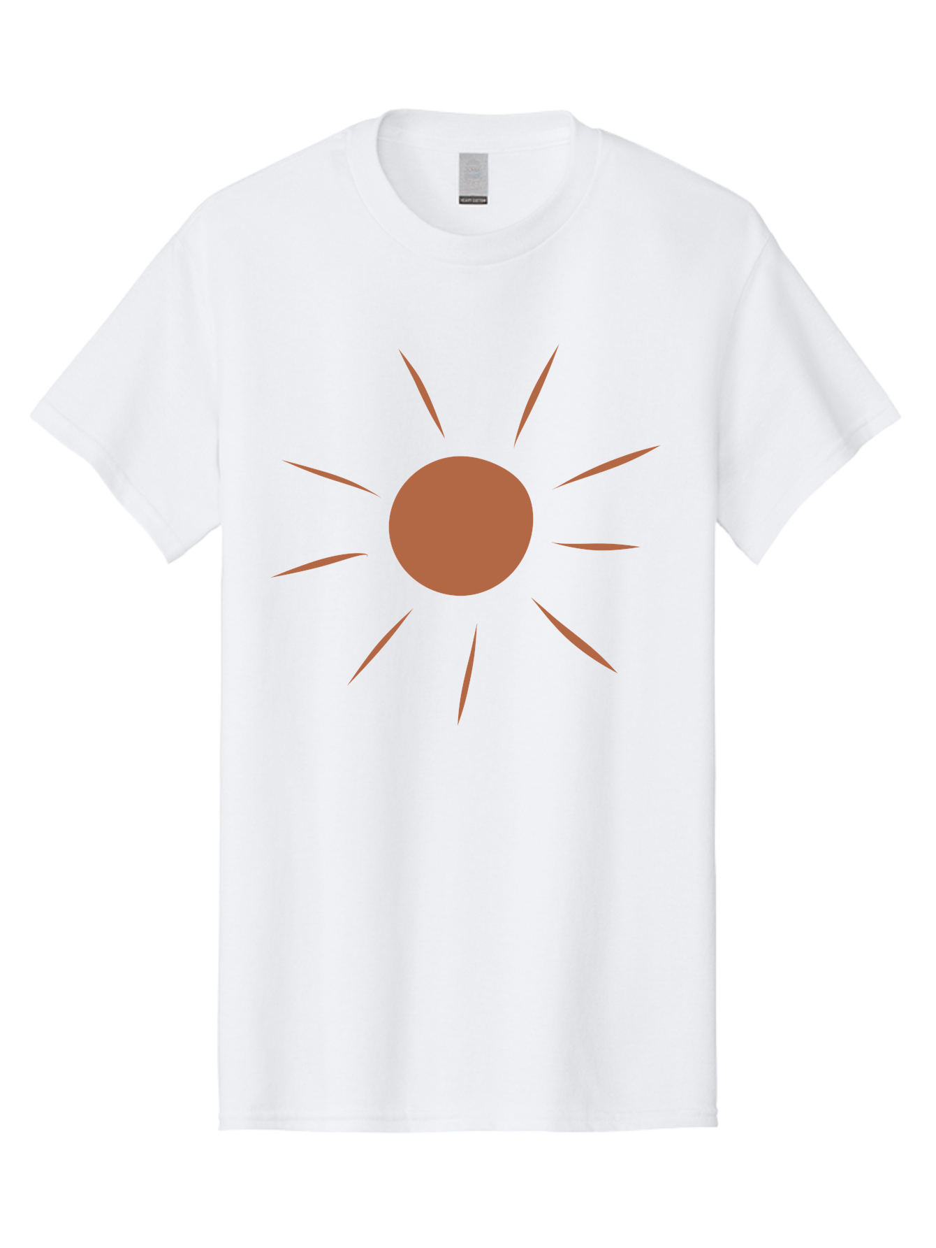 Red-Sun Men'S Graphic Tee, 100% Cotton, Comfortable Casual Summer Wear, Machine Washable, Sun Symbol, Red Circle, Radiating Lines, Minimalist Design, Simple Graphics, Abstract Art, Symbolic Representation Aae050 27