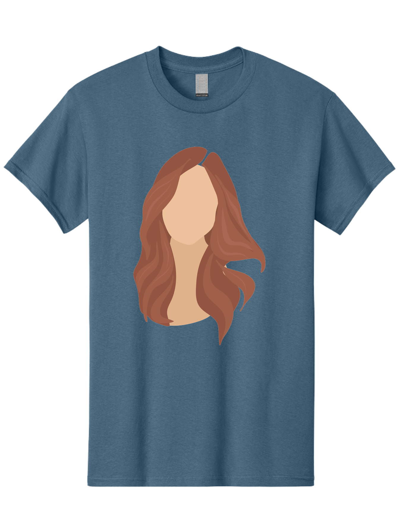 Woman-With-Long-Hair-2 Men'S Graphic Tee, 100% Cotton, Comfortable Casual Summer Wear, Machine Washable, Long Wavy Hair, Brunette Woman, Faceless Portrait, Hair Texture, Wavy Locks, Beauty Illustration, Hairstyle Inspiration, Hair Care Aae080 1