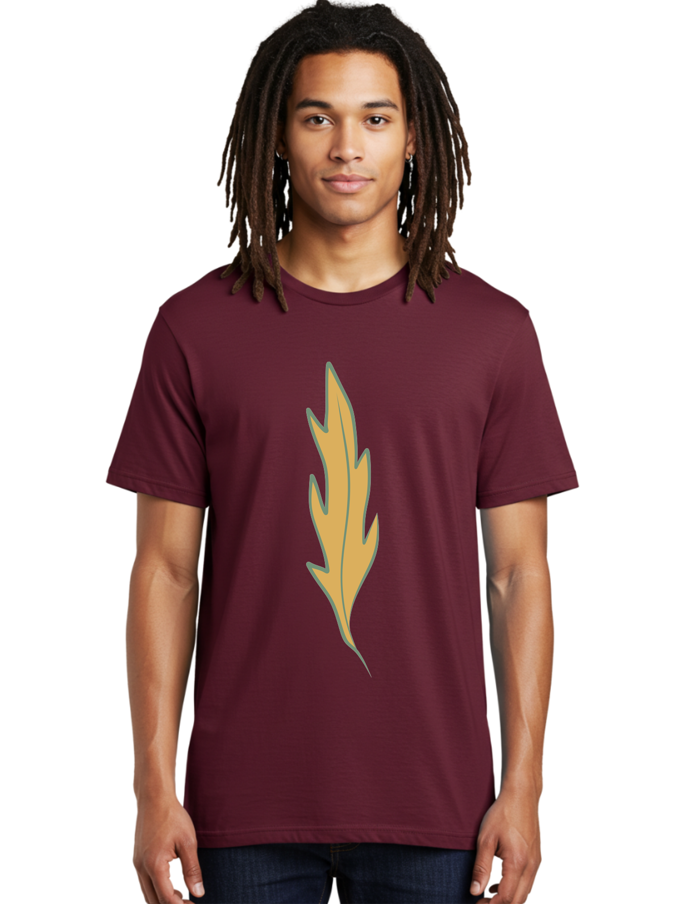 Yellow-Leaf-1 Men'S Graphic Tee, 100% Cotton, Comfortable Casual Summer Wear, Machine Washable, Autumn Leaf, Fall Foliage, Yellow Leaf, Oak Tree, Natural Design, Leaf Illustration, Seasonal Symbol, Botanical Icon, Vibrant Color Aae085 16