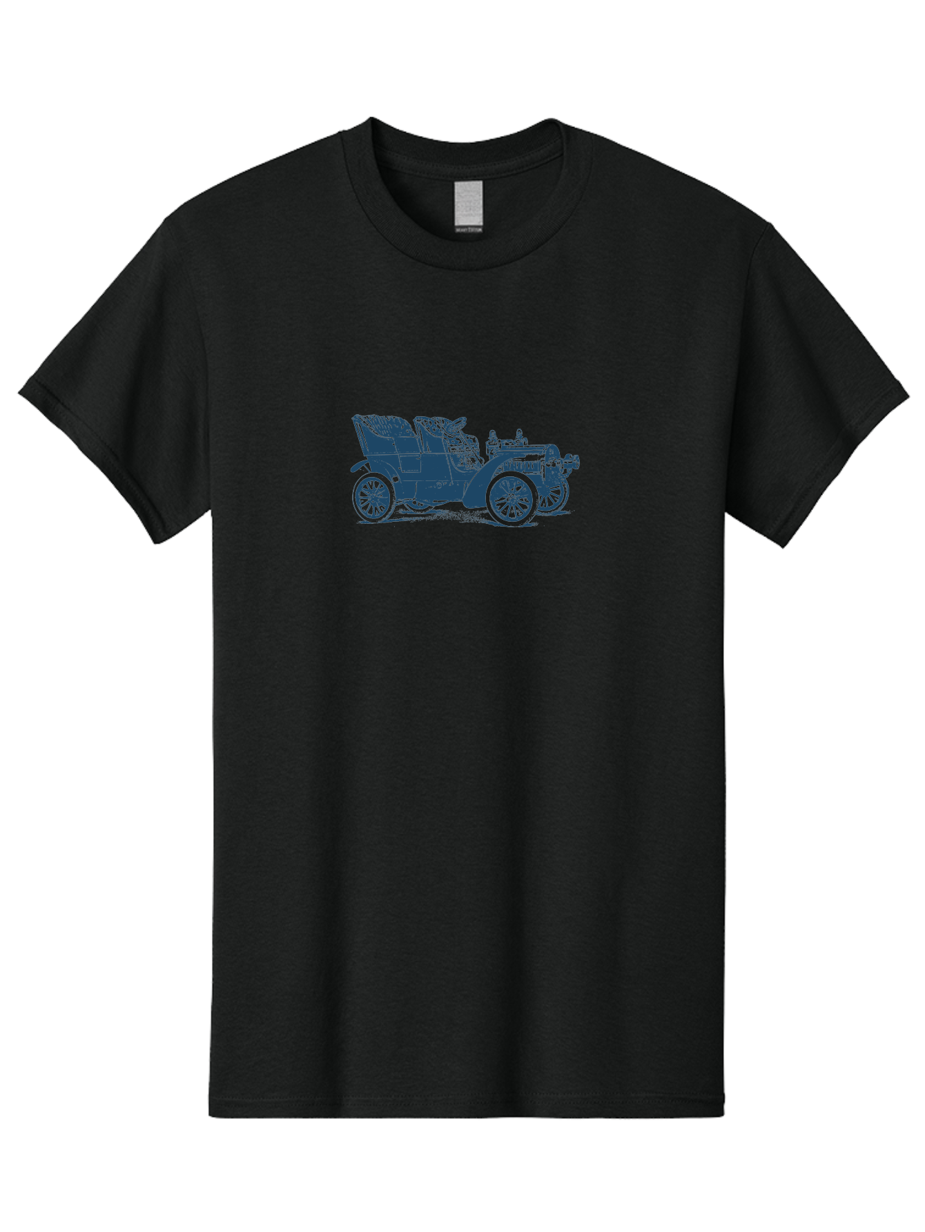 1900S Roadster Drawing Men'S Graphic Tee, 100% Cotton, Comfortable Casual Summer Wear, Machine Washable, Vintage Car, Classic Automobile, Antique Vehicle, Old-Fashioned Transportation, Horse-Less Carriage, Early 20Th Century Car, Retro Style Aae089 5