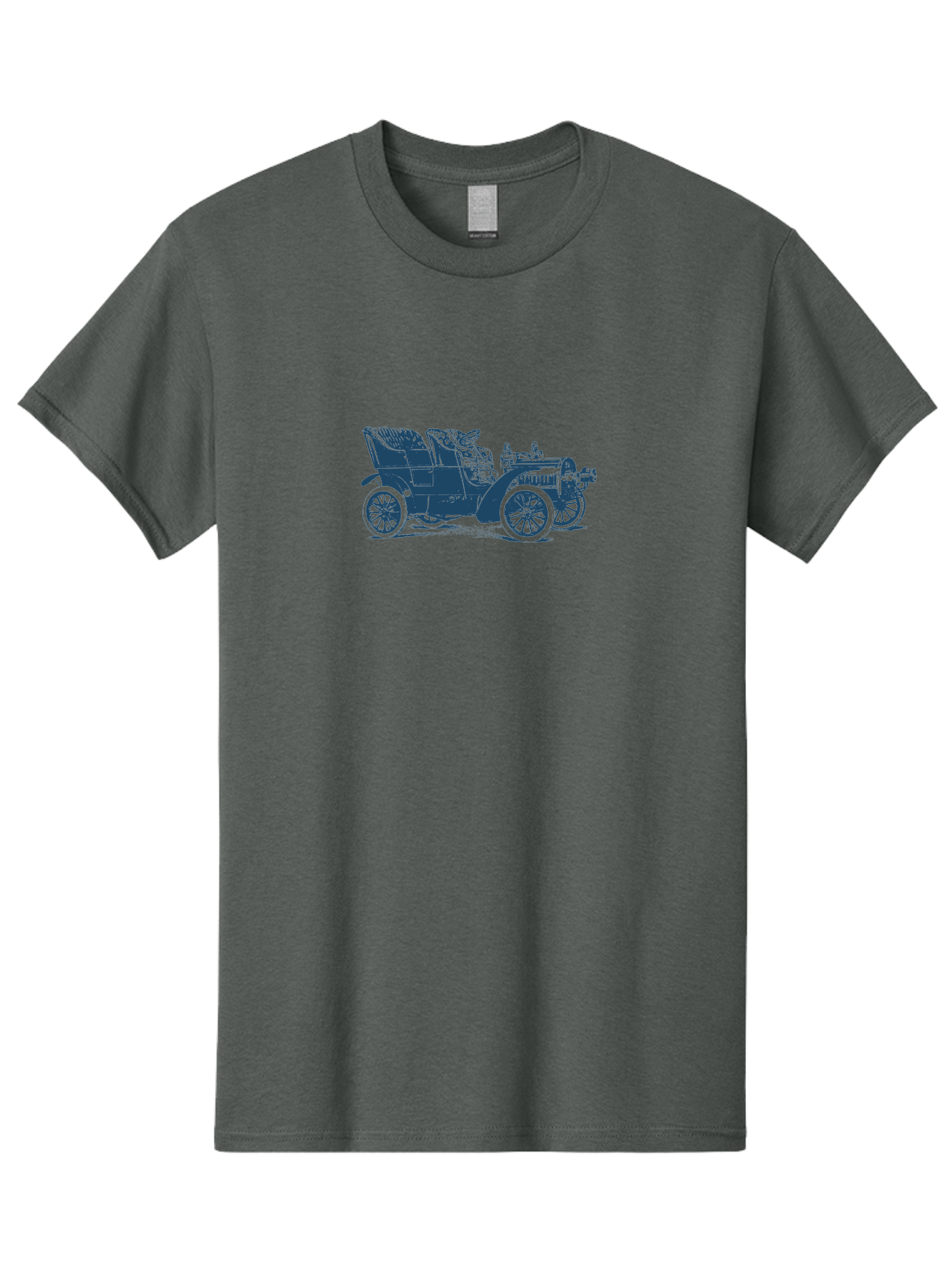 1900S Roadster Drawing Men'S Graphic Tee, 100% Cotton, Comfortable Casual Summer Wear, Machine Washable, Vintage Car, Classic Automobile, Antique Vehicle, Old-Fashioned Transportation, Horse-Less Carriage, Early 20Th Century Car, Retro Style Aae089 19