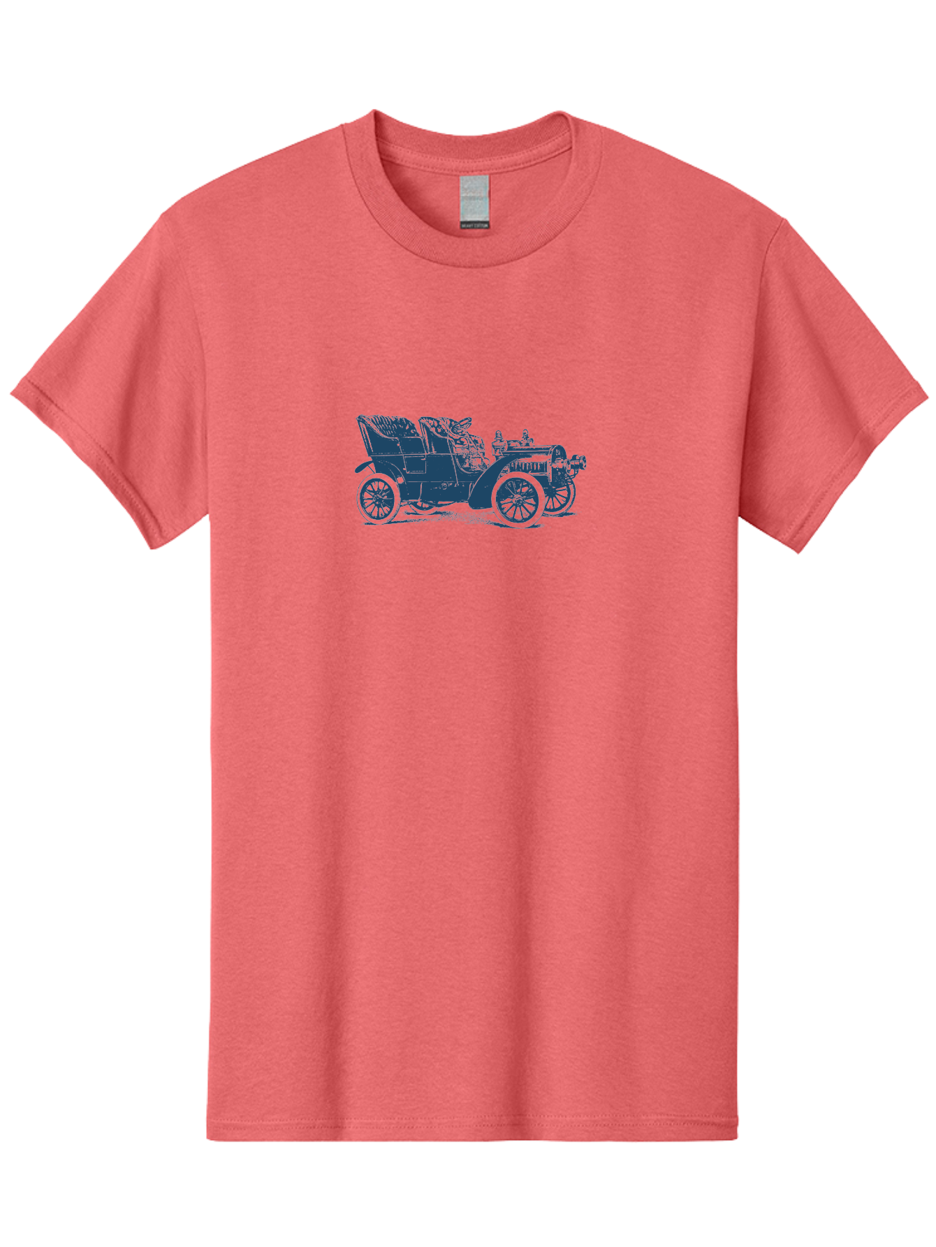 1900S Roadster Drawing Men'S Graphic Tee, 100% Cotton, Comfortable Casual Summer Wear, Machine Washable, Vintage Car, Classic Automobile, Antique Vehicle, Old-Fashioned Transportation, Horse-Less Carriage, Early 20Th Century Car, Retro Style Aae089 27