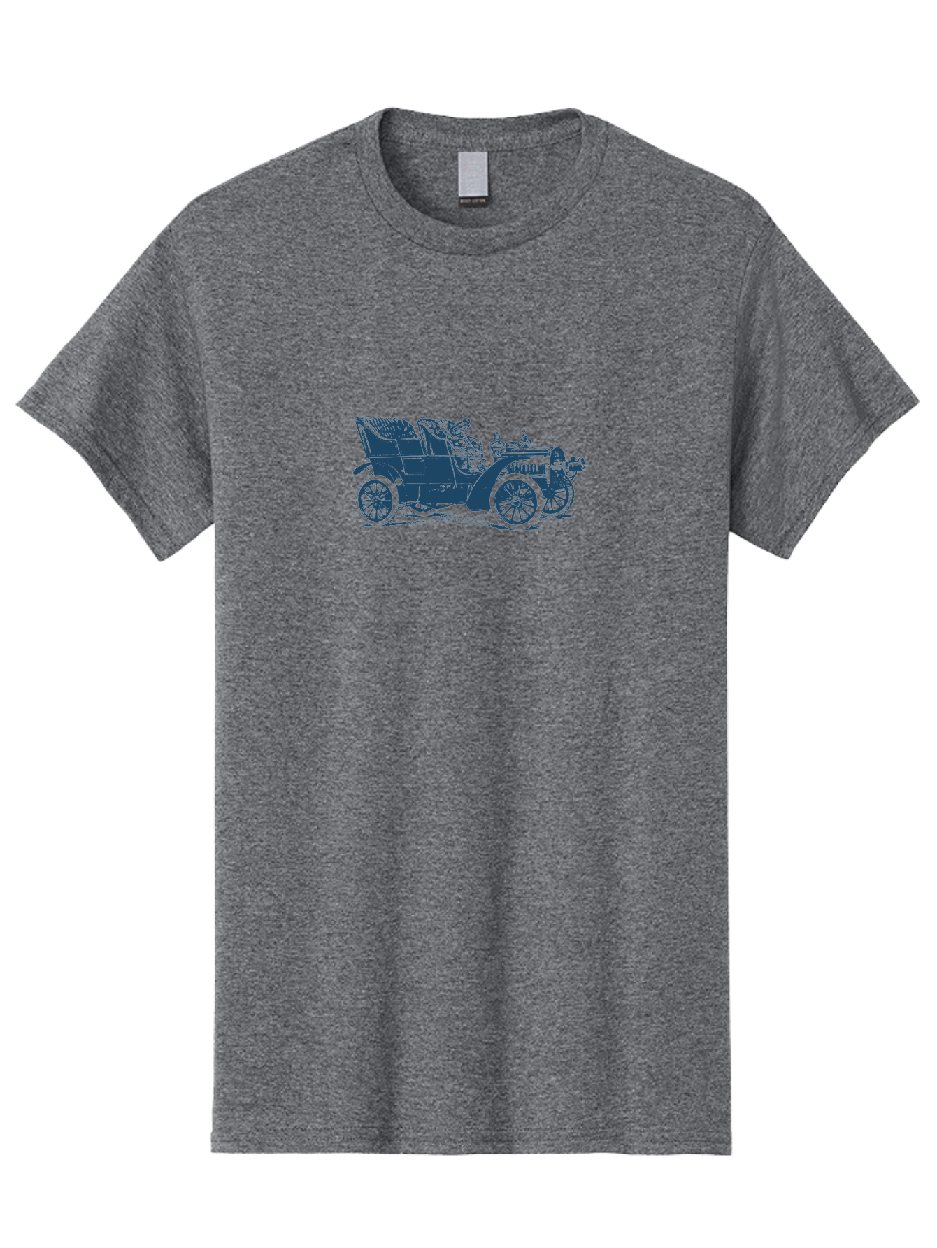 1900S Roadster Drawing Men'S Graphic Tee, 100% Cotton, Comfortable Casual Summer Wear, Machine Washable, Vintage Car, Classic Automobile, Antique Vehicle, Old-Fashioned Transportation, Horse-Less Carriage, Early 20Th Century Car, Retro Style Aae089 17