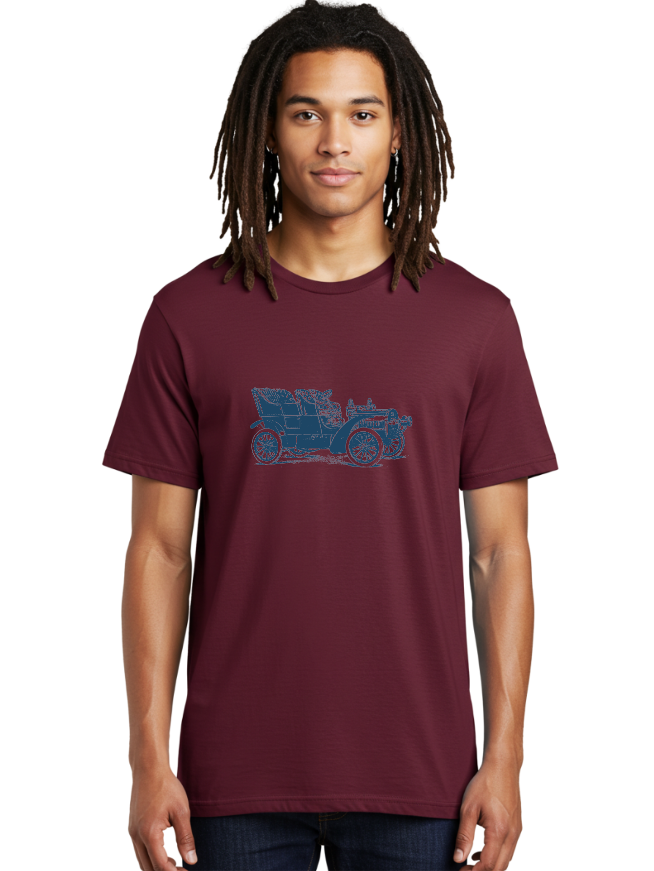 1900S Roadster Drawing Men'S Graphic Tee, 100% Cotton, Comfortable Casual Summer Wear, Machine Washable, Vintage Car, Classic Automobile, Antique Vehicle, Old-Fashioned Transportation, Horse-Less Carriage, Early 20Th Century Car, Retro Style Aae089 16