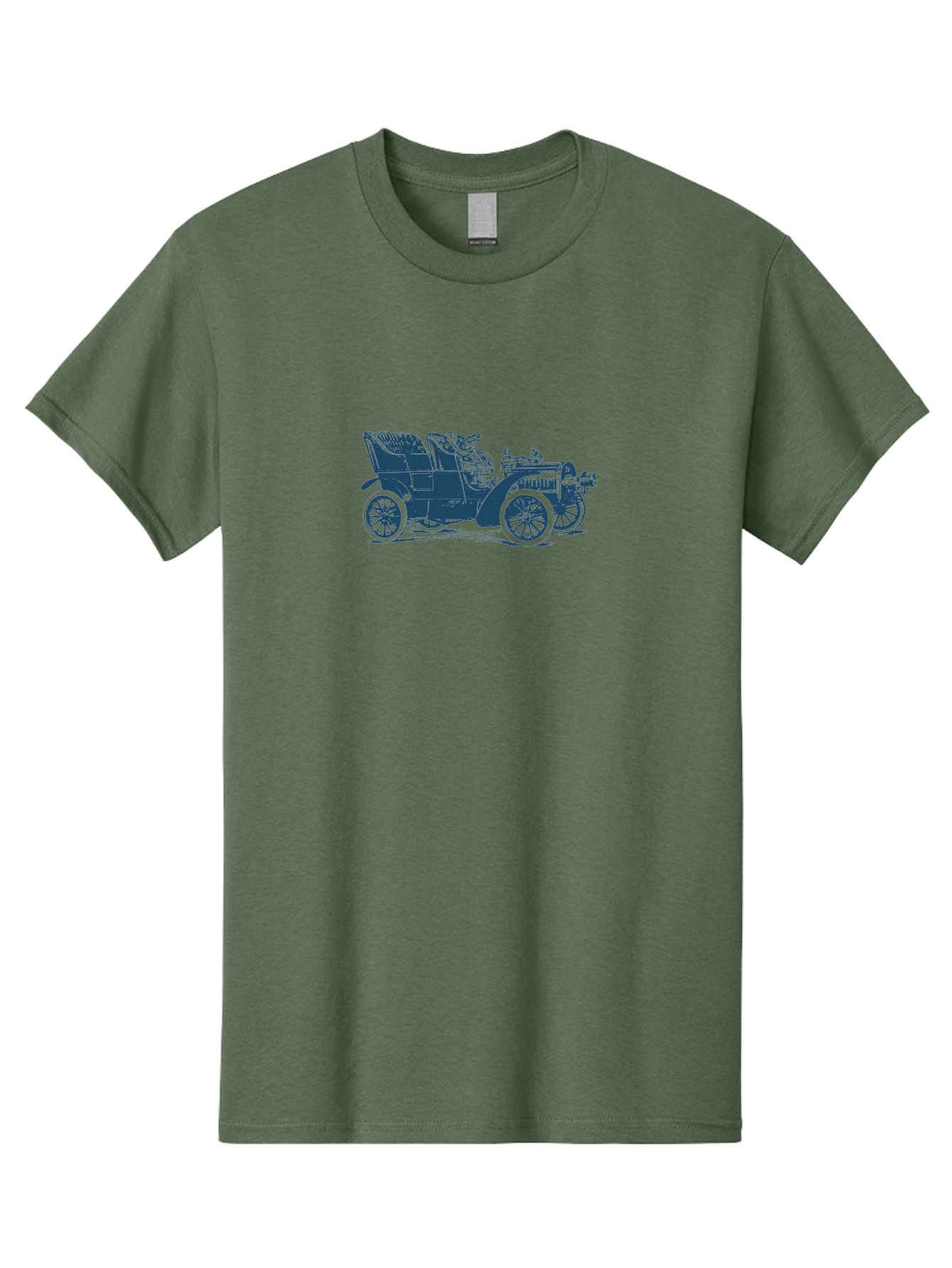 1900S Roadster Drawing Men'S Graphic Tee, 100% Cotton, Comfortable Casual Summer Wear, Machine Washable, Vintage Car, Classic Automobile, Antique Vehicle, Old-Fashioned Transportation, Horse-Less Carriage, Early 20Th Century Car, Retro Style Aae089 13