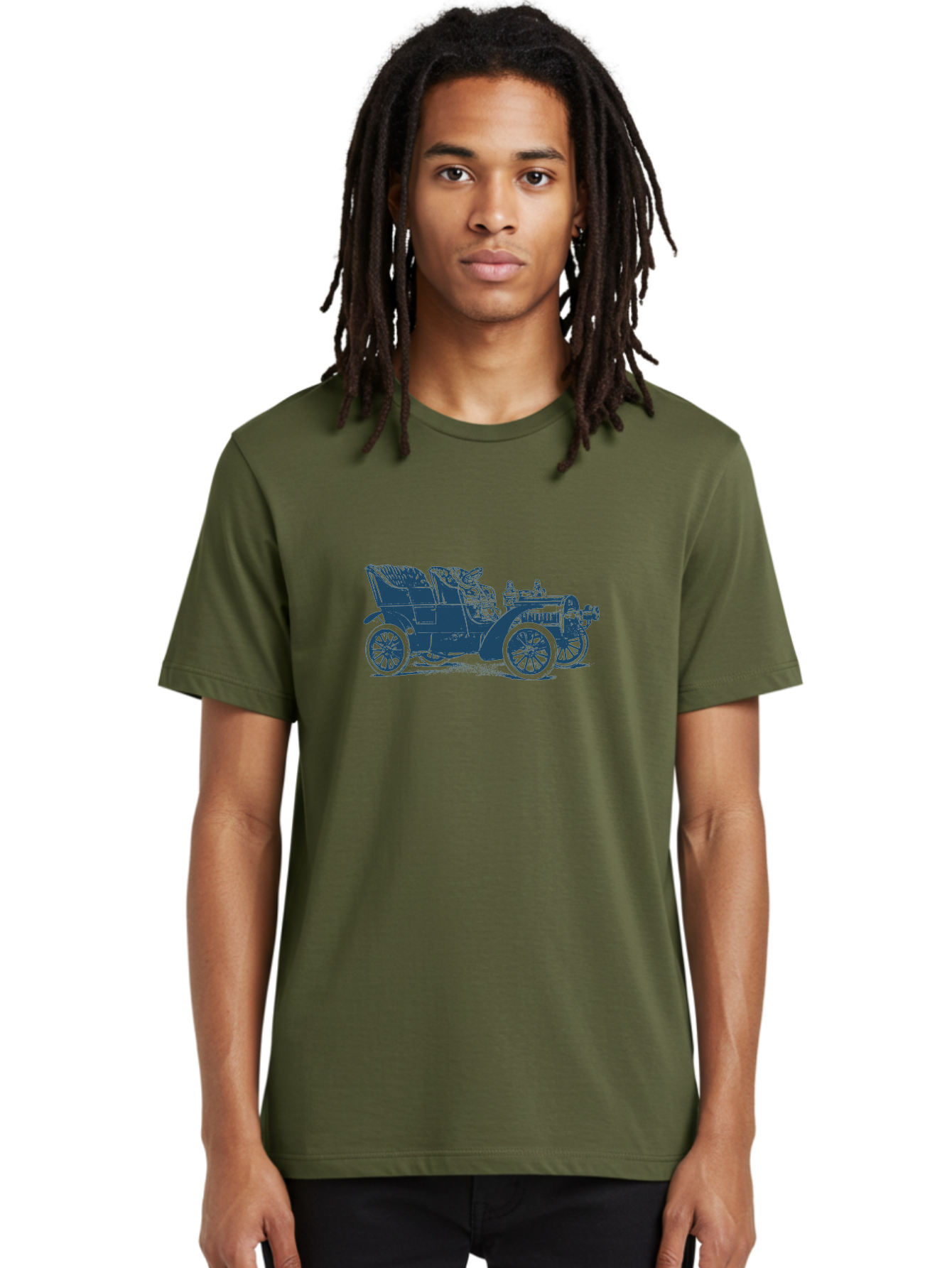 1900S Roadster Drawing Men'S Graphic Tee, 100% Cotton, Comfortable Casual Summer Wear, Machine Washable, Vintage Car, Classic Automobile, Antique Vehicle, Old-Fashioned Transportation, Horse-Less Carriage, Early 20Th Century Car, Retro Style Aae089 14