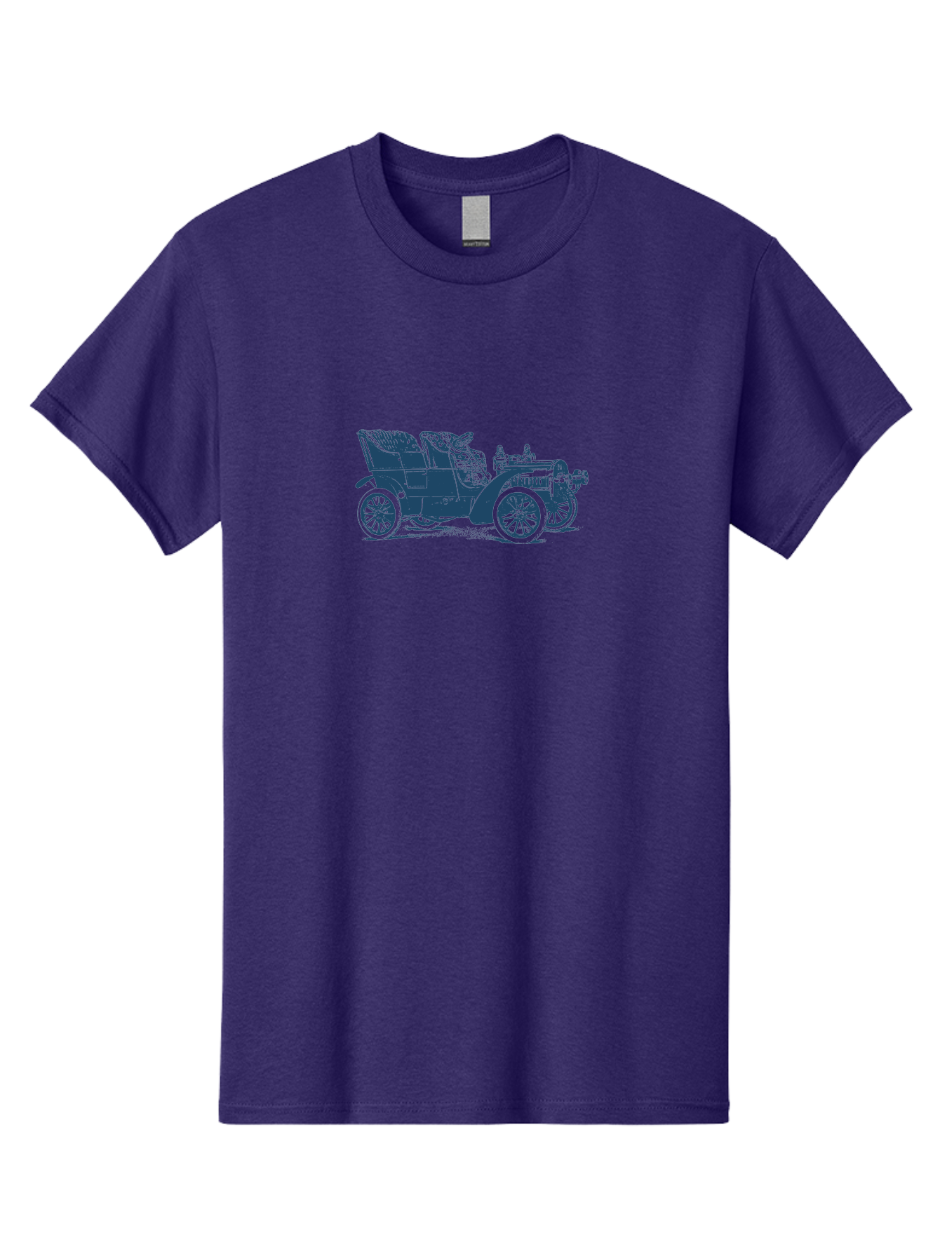 1900S Roadster Drawing Men'S Graphic Tee, 100% Cotton, Comfortable Casual Summer Wear, Machine Washable, Vintage Car, Classic Automobile, Antique Vehicle, Old-Fashioned Transportation, Horse-Less Carriage, Early 20Th Century Car, Retro Style Aae089 29