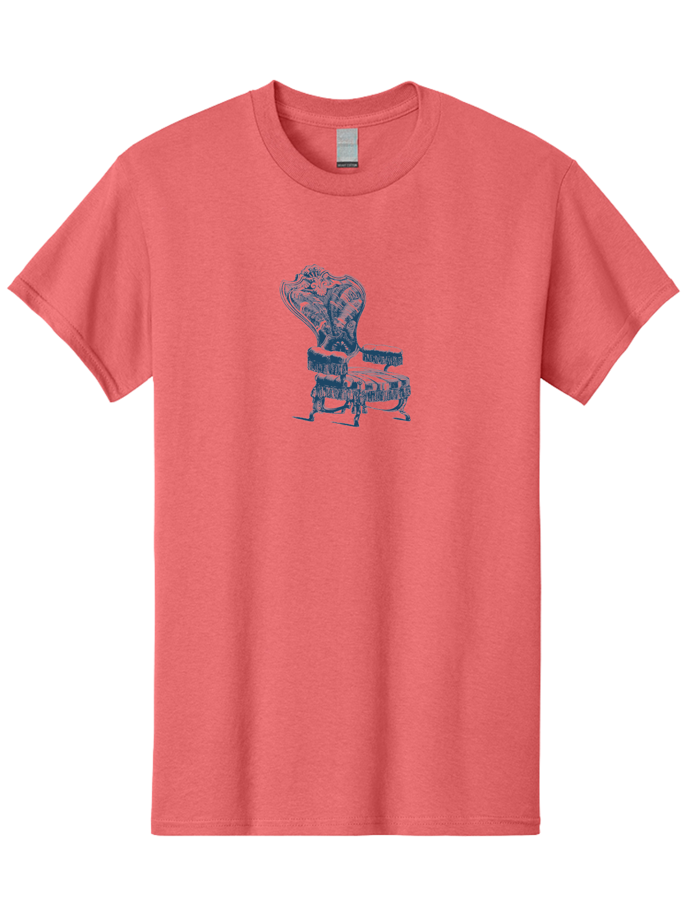 Accent Chair Men'S Graphic Tee, 100% Cotton, Comfortable Casual Summer Wear, Machine Washable, Ornate Chair, Luxurious Furniture, Vintage Decor, Elegant Design, Intricate Details, Fringe Trim, Classic Style, Sophisticated Ambiance, Aae092 23
