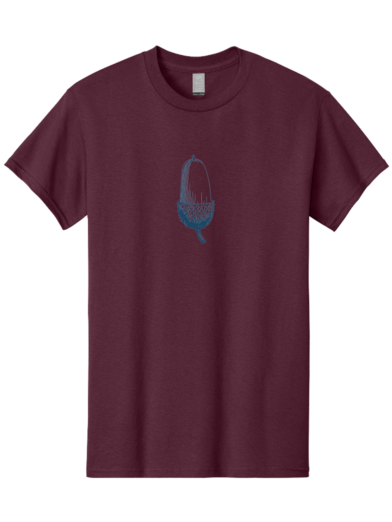 Acorn Men'S Graphic Tee, 100% Cotton, Comfortable Casual Summer Wear, Machine Washable, Acorn Illustration, Oak Tree Symbol, Nature-Inspired Design, Botanical Art, Simple Line Drawing, Forest Element, Abstract Shape, Minimalist Icon Aae093 9