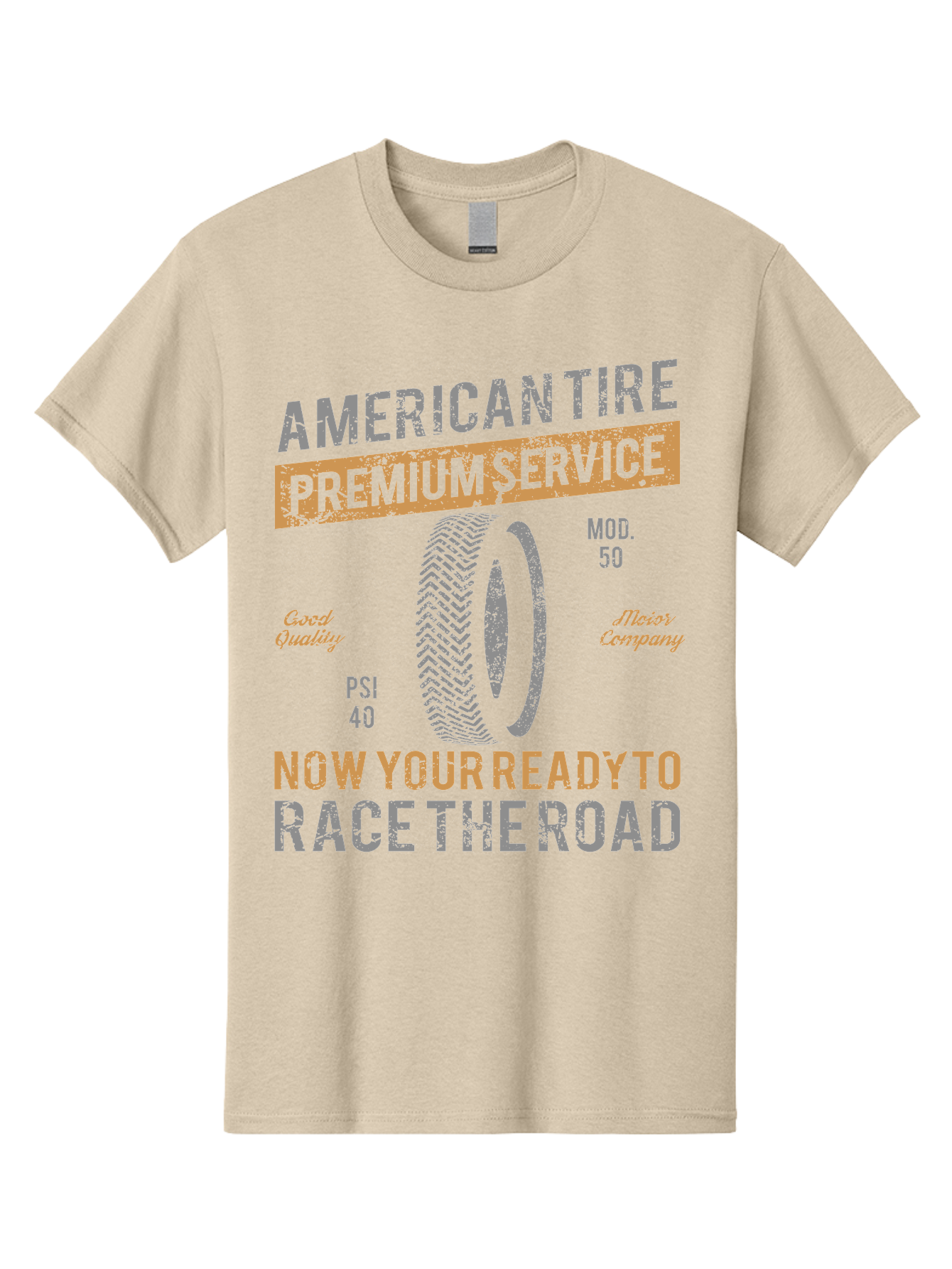 American Tire Distressed Men'S Graphic Tee, 100% Cotton, Comfortable Casual Summer Wear, Machine Washable, American Tire Premium Service, Vehicle Maintenance, Road Safety, Tire Quality, Good Company, Racing Tires, Automotive Services, Aae101 27