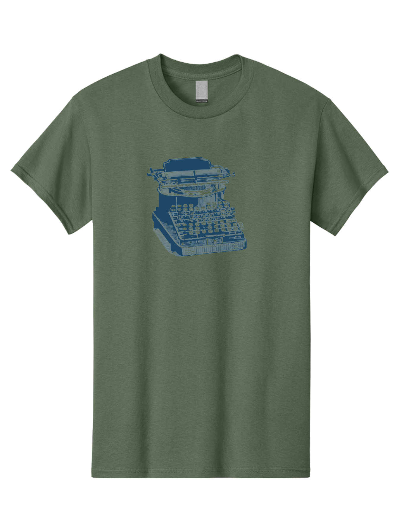Antique Typewriter Print Men'S Graphic Tee, 100% Cotton, Comfortable Casual Summer Wear, Machine Washable, Vintage Typewriter, Retro Writing Machine, Classic Keyboard, Nostalgic Office Equipment, Antique Technology, Writer'S Tool, Aae115 11