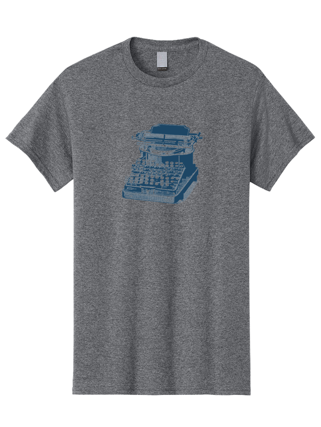 Antique Typewriter Vibes Men'S Graphic Tee, 100% Cotton, Comfortable Casual Summer Wear, Machine Washable, Vintage Typewriter, Retro Office Equipment, Classic Writing Machine, Antique Technology, Old-Fashioned Keyboard, Nostalgia, Aae116 5