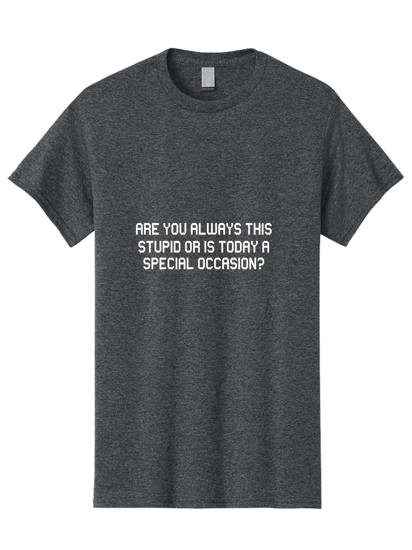 Are You Always This Stupid Men'S Graphic Tee, 100% Cotton, Comfortable Casual Summer Wear, Machine Washable, Sarcastic Quote, Funny Saying, Humorous Phrase, Witty Remark, Clever Insult, Aae117 27