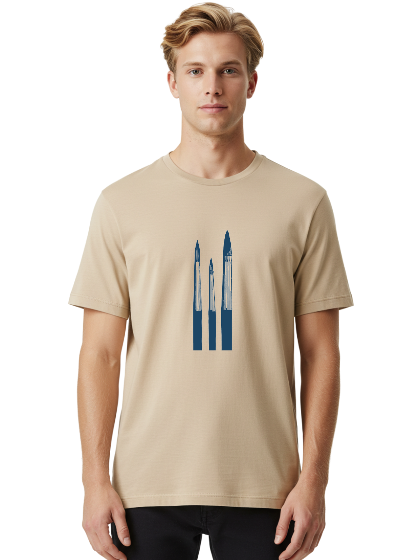 Artist Ink Brushes Men'S Graphic Tee, 100% Cotton, Comfortable Casual Summer Wear, Machine Washable, Nail Drill Bits, Beauty Tools, Nail Care, Precision Instruments, Salon Equipment, Manicure Accessories Aae119 22