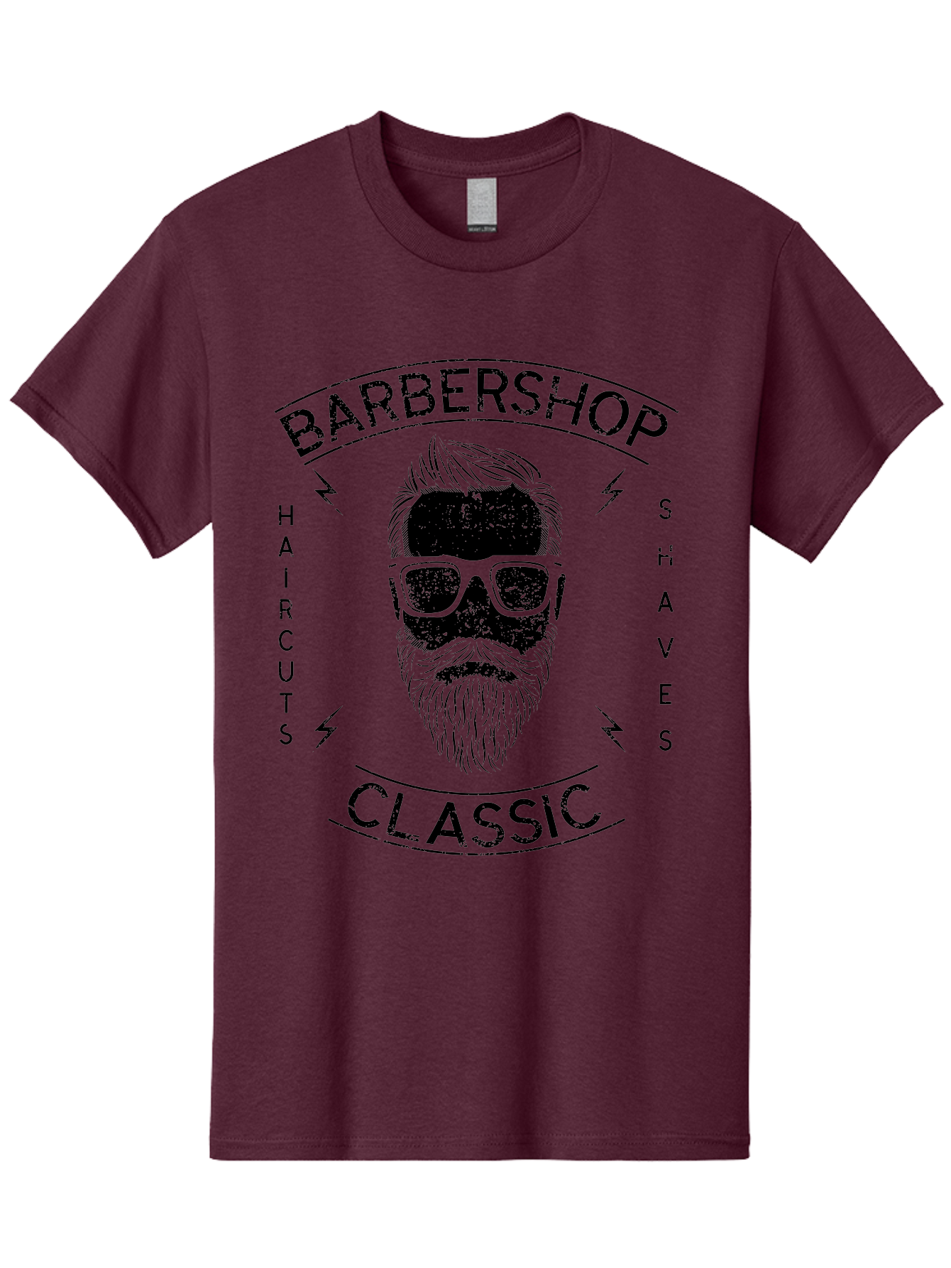 Barber Shop Classic Men'S Graphic Tee, 100% Cotton, Comfortable Casual Summer Wear, Machine Washable, Barber Shop, Classic Style, Men'S Grooming, Haircuts, Shaves, Beards, Sunglasses, Retro Aesthetic, Fashionable Hair, Stylish Beards Aae123 7
