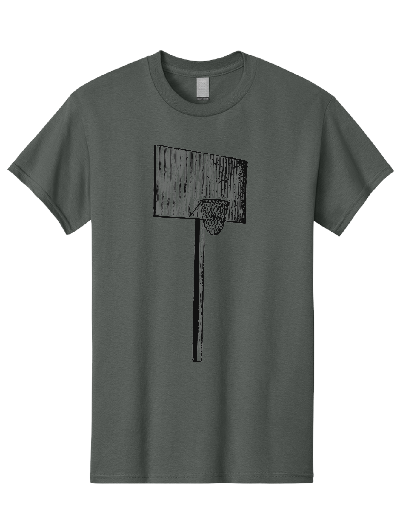 Basket Ball Roots Men'S Graphic Tee, 100% Cotton, Comfortable Casual Summer Wear, Machine Washable, Basketball Hoop, Worn Backboard, Netting, Outdoor Sports Equipment, Distressed Texture, Urban Recreation, Sports Facilities, Court Equipment, Aae127 13
