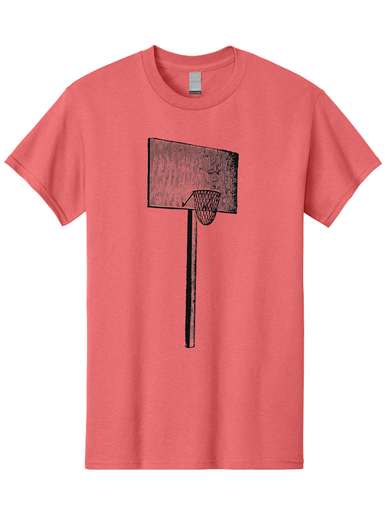 Basket Ball Roots Men'S Graphic Tee, 100% Cotton, Comfortable Casual Summer Wear, Machine Washable, Basketball Hoop, Worn Backboard, Netting, Outdoor Sports Equipment, Distressed Texture, Urban Recreation, Sports Facilities, Court Equipment, Aae127 5