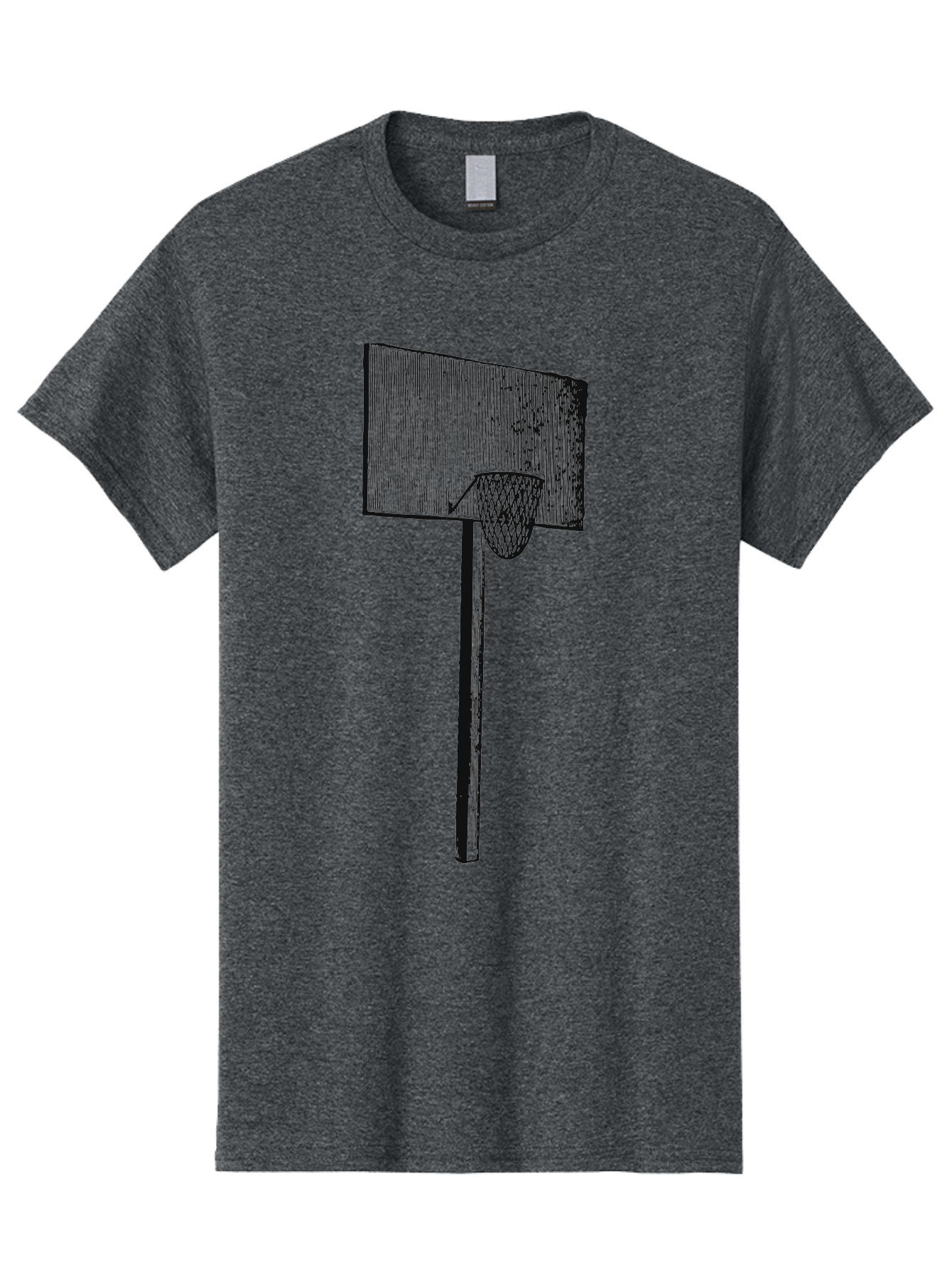Basket Ball Roots Men'S Graphic Tee, 100% Cotton, Comfortable Casual Summer Wear, Machine Washable, Basketball Hoop, Worn Backboard, Netting, Outdoor Sports Equipment, Distressed Texture, Urban Recreation, Sports Facilities, Court Equipment, Aae127 21
