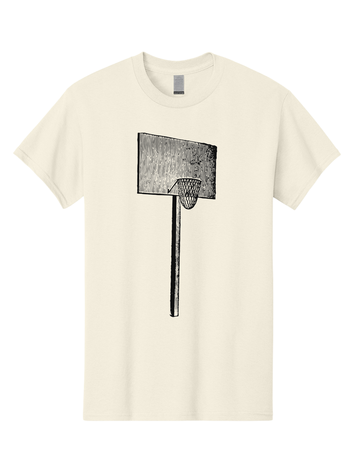 Basket Ball Roots Men'S Graphic Tee, 100% Cotton, Comfortable Casual Summer Wear, Machine Washable, Basketball Hoop, Worn Backboard, Netting, Outdoor Sports Equipment, Distressed Texture, Urban Recreation, Sports Facilities, Court Equipment, Aae127 23