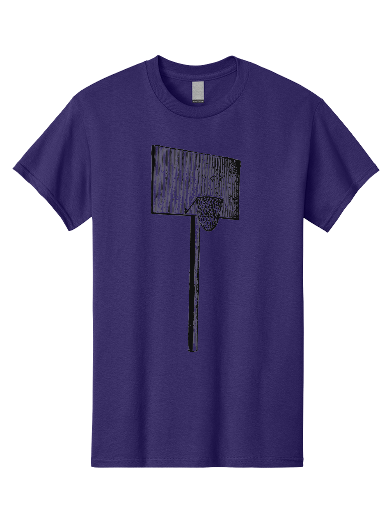 Basket Ball Roots Men'S Graphic Tee, 100% Cotton, Comfortable Casual Summer Wear, Machine Washable, Basketball Hoop, Worn Backboard, Netting, Outdoor Sports Equipment, Distressed Texture, Urban Recreation, Sports Facilities, Court Equipment, Aae127 9