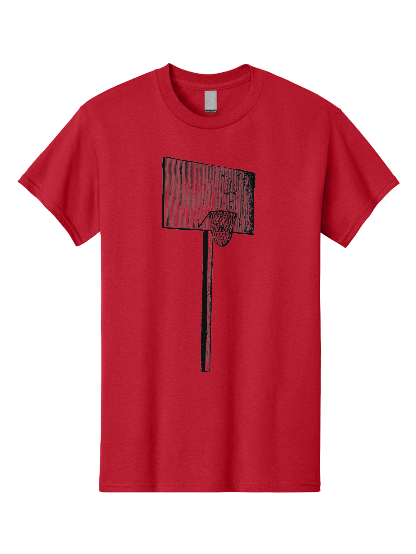 Basket Ball Roots Men'S Graphic Tee, 100% Cotton, Comfortable Casual Summer Wear, Machine Washable, Basketball Hoop, Worn Backboard, Netting, Outdoor Sports Equipment, Distressed Texture, Urban Recreation, Sports Facilities, Court Equipment, Aae127 11