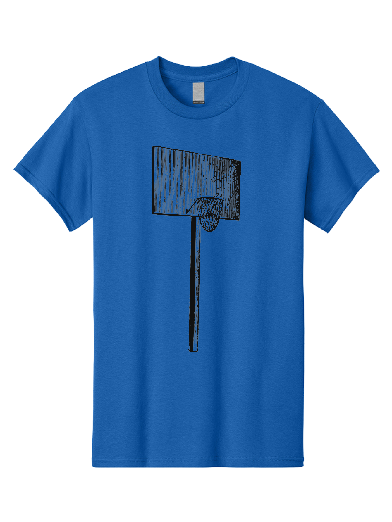Basket Ball Roots Men'S Graphic Tee, 100% Cotton, Comfortable Casual Summer Wear, Machine Washable, Basketball Hoop, Worn Backboard, Netting, Outdoor Sports Equipment, Distressed Texture, Urban Recreation, Sports Facilities, Court Equipment, Aae127 3