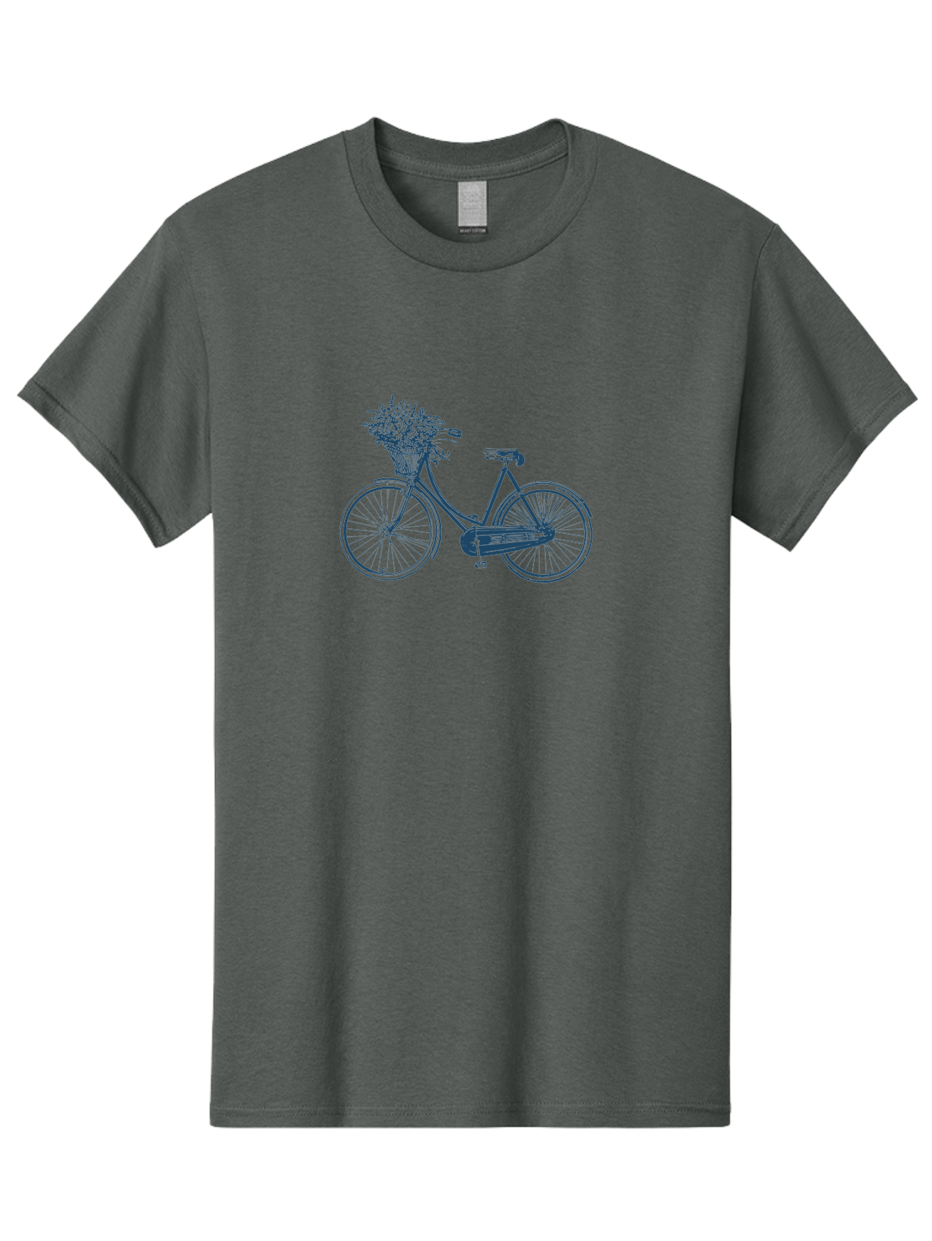 Bike-With-Flowers 2 Men'S Graphic Tee, 100% Cotton, Comfortable Casual Summer Wear, Machine Washable, Vintage Bicycle, Bicycle With Flowers, Lavender Bouquet, Wicker Basket, Eco-Friendly Transportation, Cycling Culture, Nostalgic Ride, Aae140 17