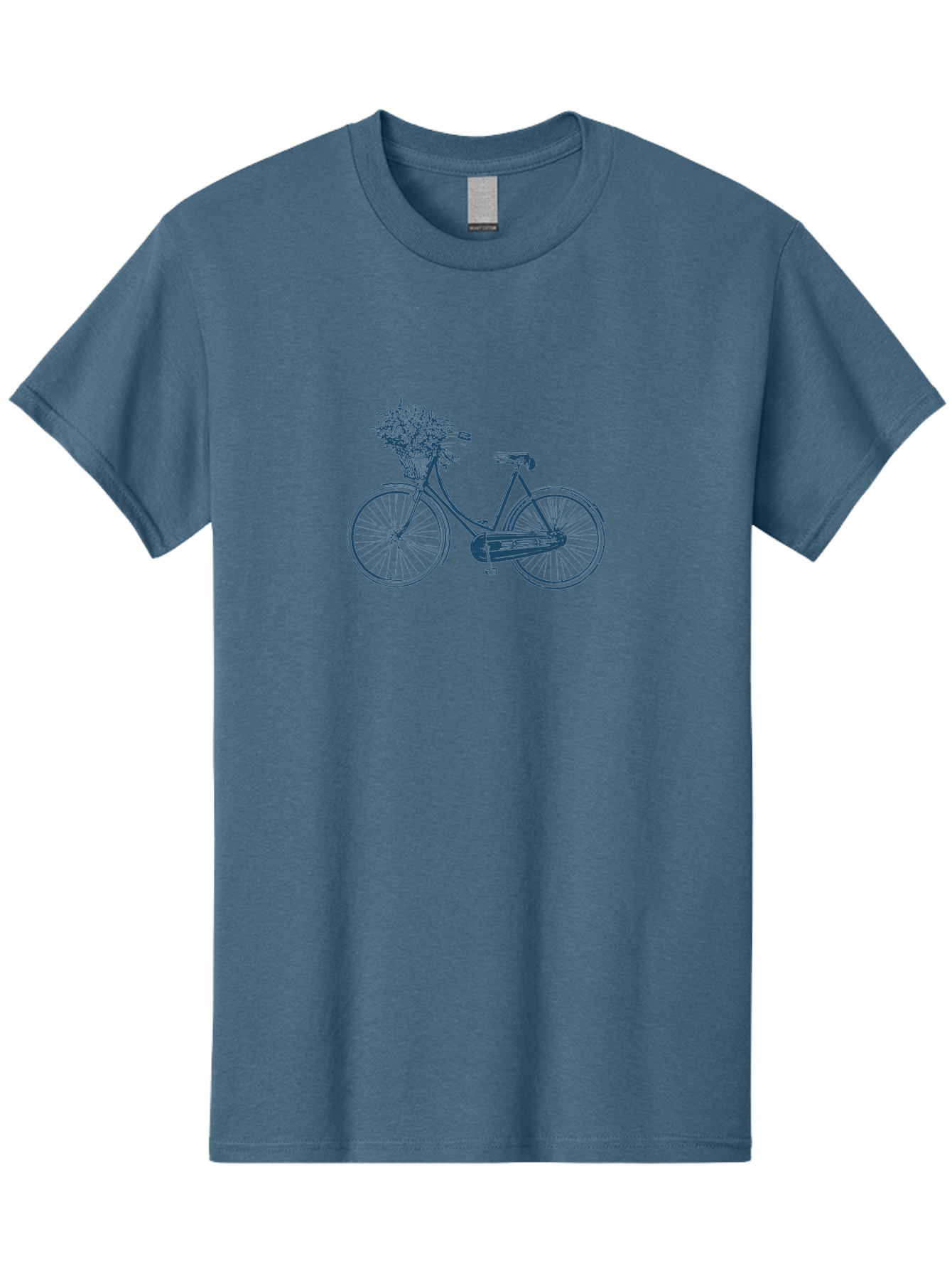 Bike-With-Flowers 2 Men'S Graphic Tee, 100% Cotton, Comfortable Casual Summer Wear, Machine Washable, Vintage Bicycle, Bicycle With Flowers, Lavender Bouquet, Wicker Basket, Eco-Friendly Transportation, Cycling Culture, Nostalgic Ride, Aae140 19