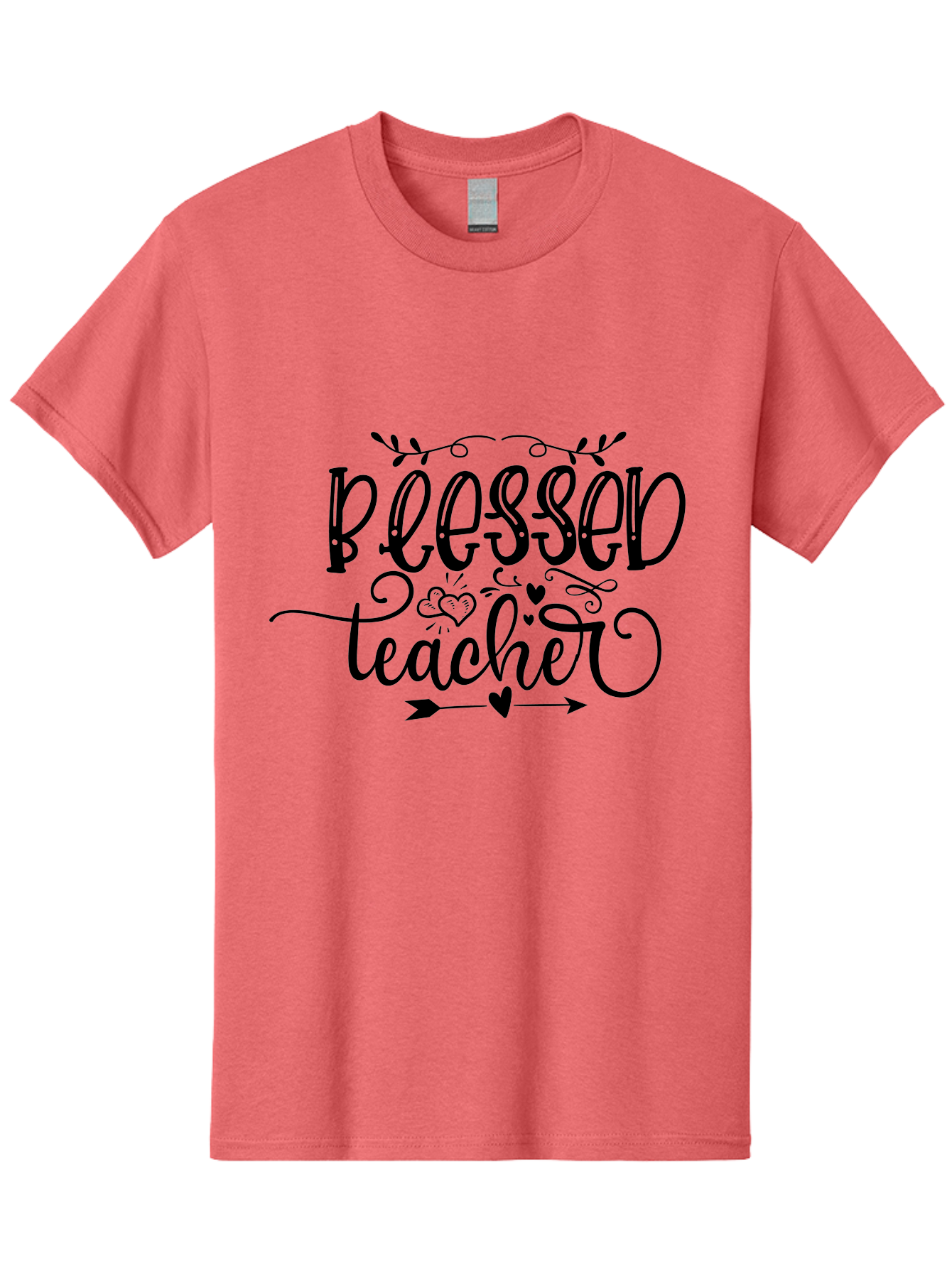 Blessed Teacher Men'S Graphic Tee, 100% Cotton, Comfortable Casual Summer Wear, Machine Washable, Teacher Appreciation, Inspirational Quotes, Heartfelt Messages, Loving Teachers, Gratitude, Black Typography, Elegant Design, Heartwarming, Aae147 11