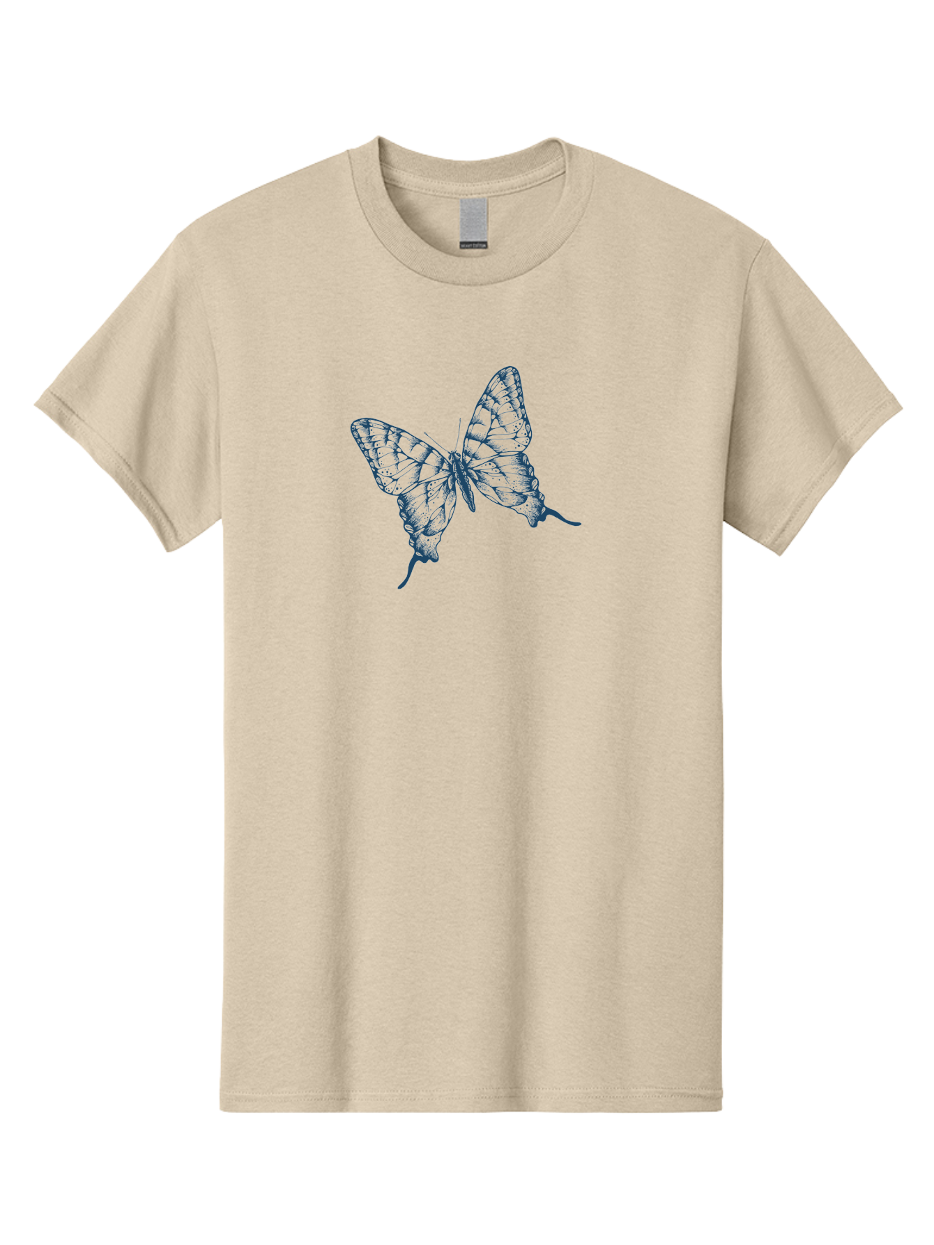 Butterfly 2 Men'S Graphic Tee, 100% Cotton, Comfortable Casual Summer Wear, Machine Washable, Butterfly With Transparent Wings, Intricate Details, Delicate Patterns, Abstract Design, Artistic Expression, Fragile Beauty, Aae165 11