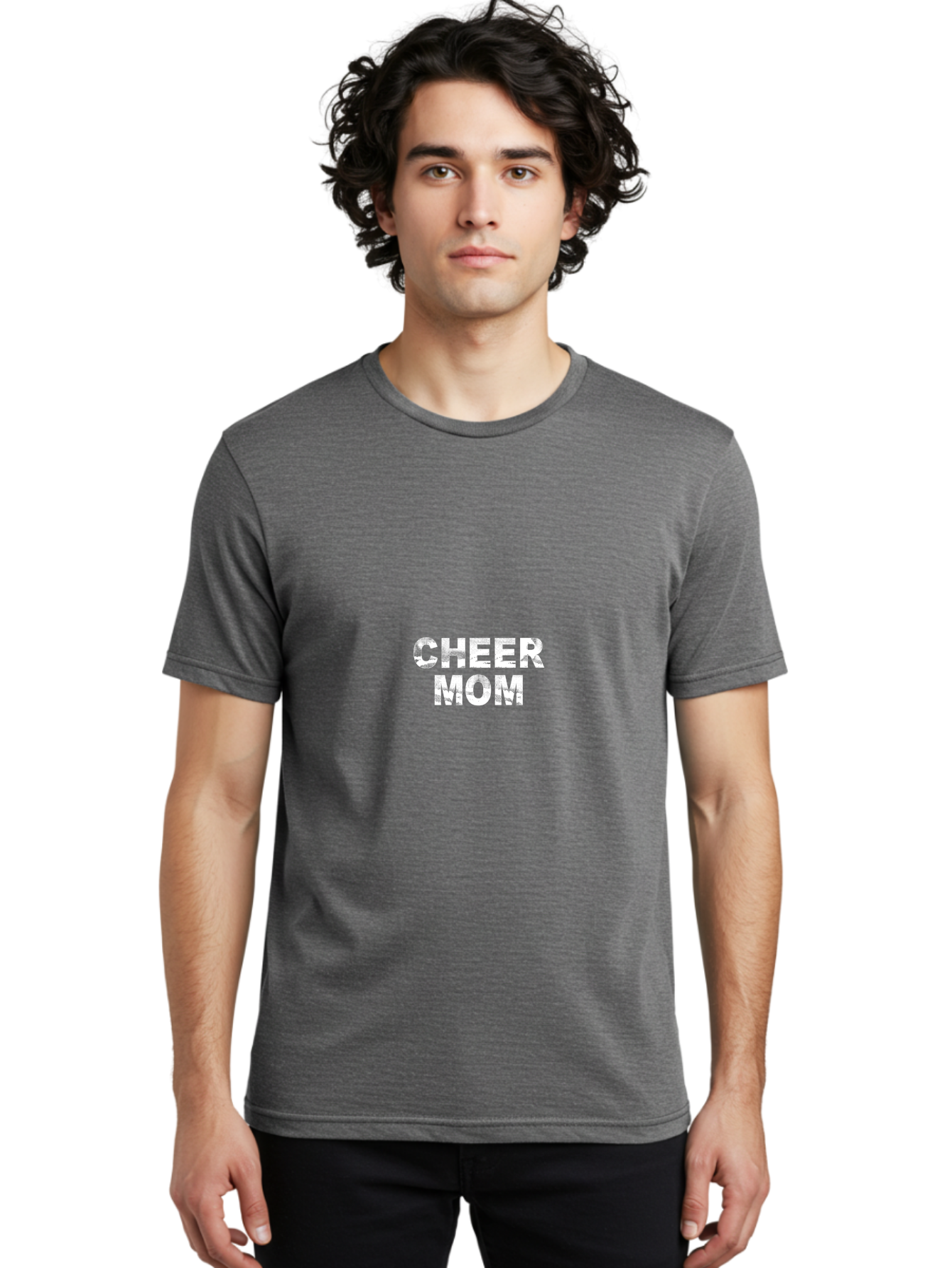 Cheer Mom Men'S Graphic Tee, 100% Cotton, Comfortable Casual Summer Wear, Machine Washable, Cheer Mom, Cheerleading, Mom Life, Sports Mom, Cheerleading Mom, Proud Mom, Competitive Spirit, Team Spirit Aae179 22