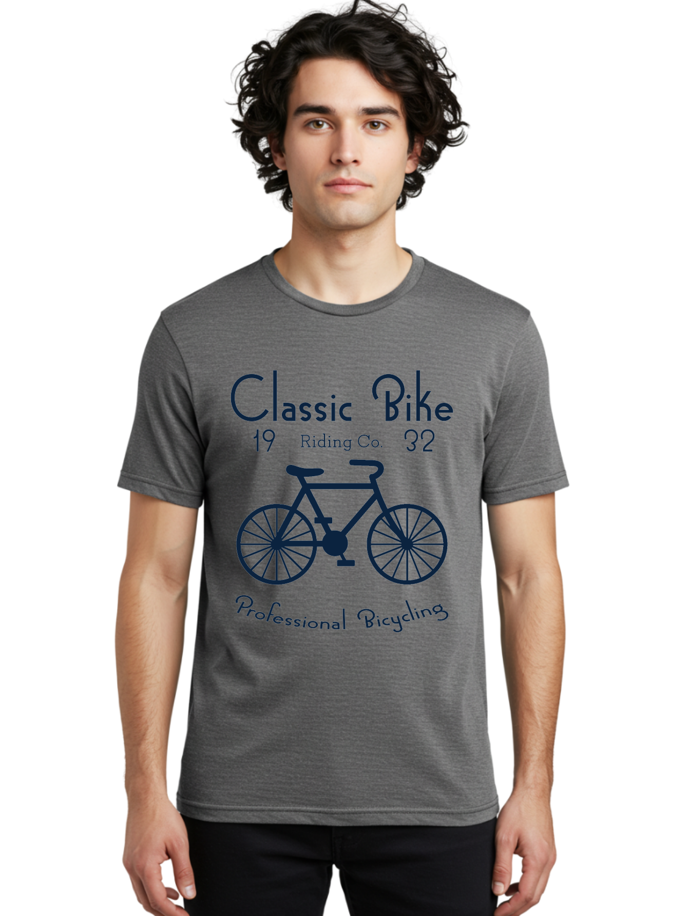 Classic Bike -Men Men'S Graphic Tee, 100% Cotton, Comfortable Casual Summer Wear, Machine Washable, Vintage Bicycle, Professional Bicycling, Classic Bike Riding, Cycling Company, Bike Enthusiasts, Retro Bike Design, Cycling Culture, Aae184 14