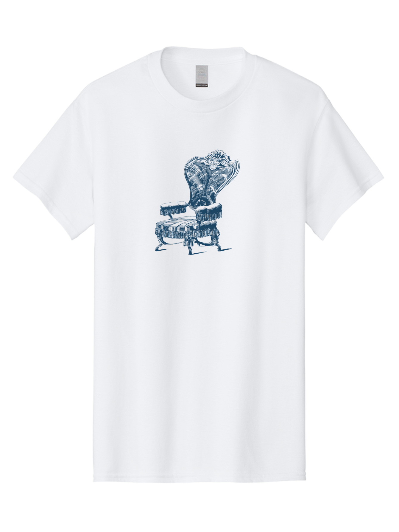Classic Lounge Chair Men'S Graphic Tee, 100% Cotton, Comfortable Casual Summer Wear, Machine Washable, Luxury Chair, Ornate Design, Intricate Patterns, Regal Furniture, Elegant Decor, Vintage Style, Opulent Interiors, Majestic Seating Aae187 5
