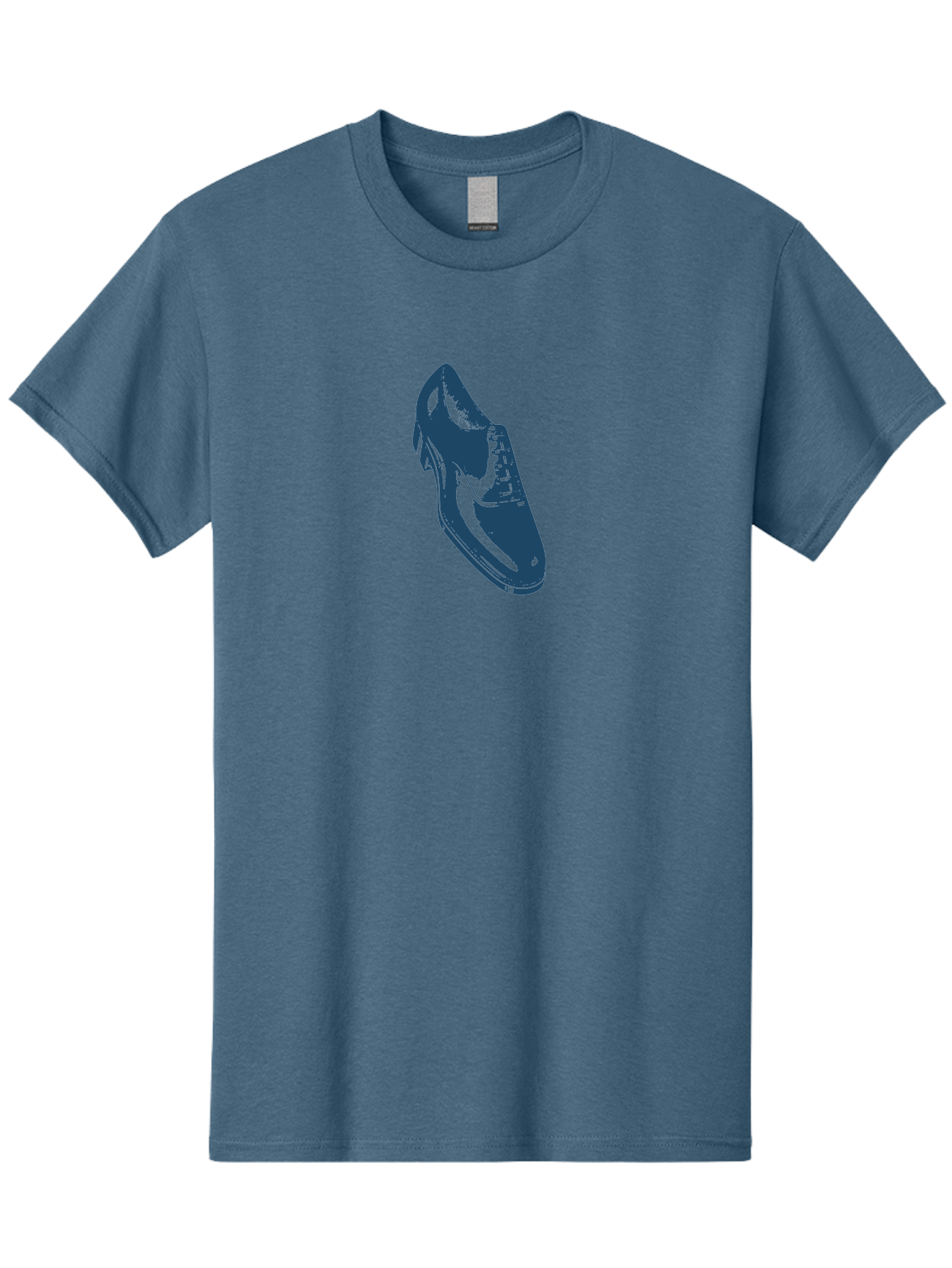 Classic Oxford Dress Shoe Men'S Graphic Tee, 100% Cotton, Comfortable Casual Summer Wear, Machine Washable, Blue Shoe, Footwear Fashion, Shoe Design, Minimalist Style, Modern Footwear, Sleek Design, Casual Wear Aae189 3