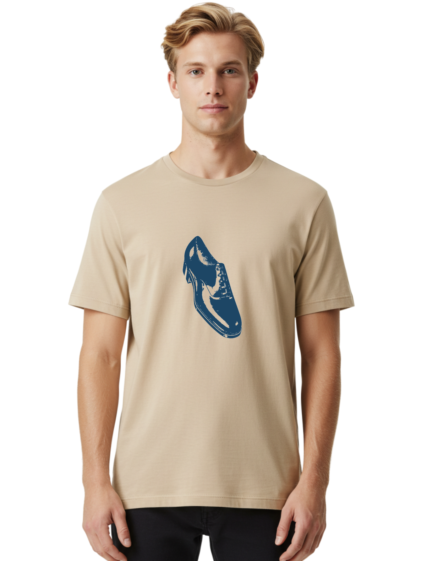 Classic Oxford Dress Shoe Men'S Graphic Tee, 100% Cotton, Comfortable Casual Summer Wear, Machine Washable, Blue Shoe, Footwear Fashion, Shoe Design, Minimalist Style, Modern Footwear, Sleek Design, Casual Wear Aae189 16